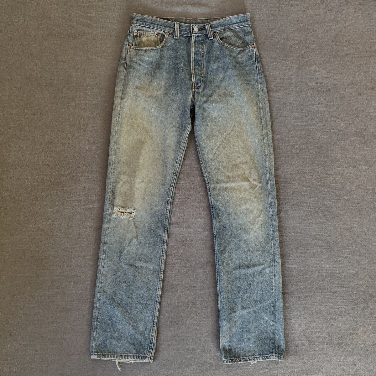 Levi's RARE 1980’s LEVIS 501 DISTRESSED Size US 31 - 1 Thumbnail