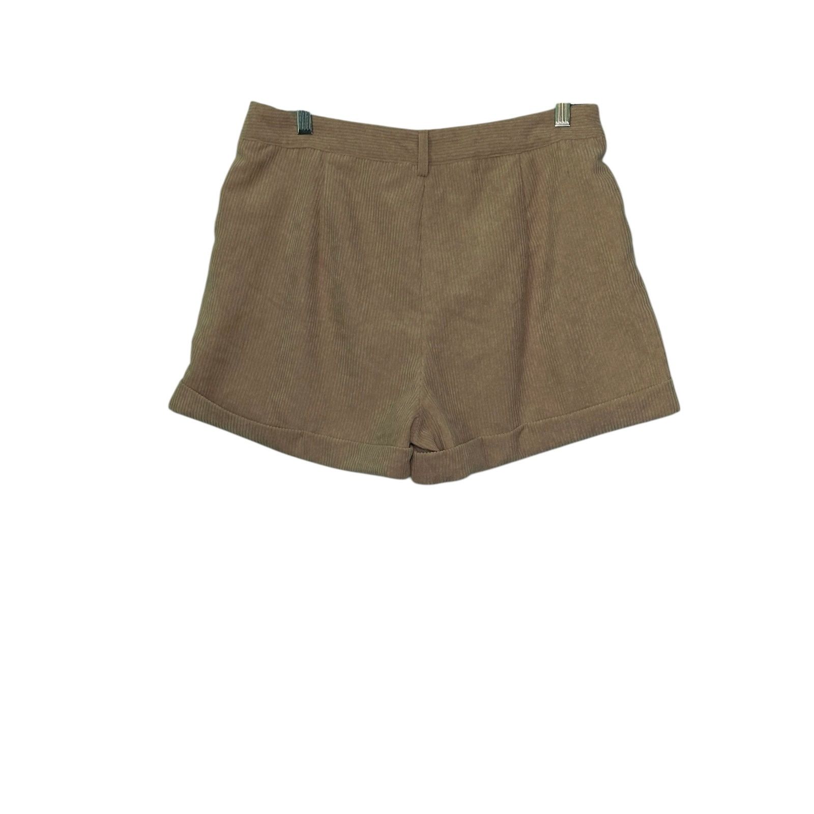 Shein SHEIN beige corduroy pleated cuffed shorts size 8 - 10 Size 32" / US 10 / IT 46 - 9 Thumbnail