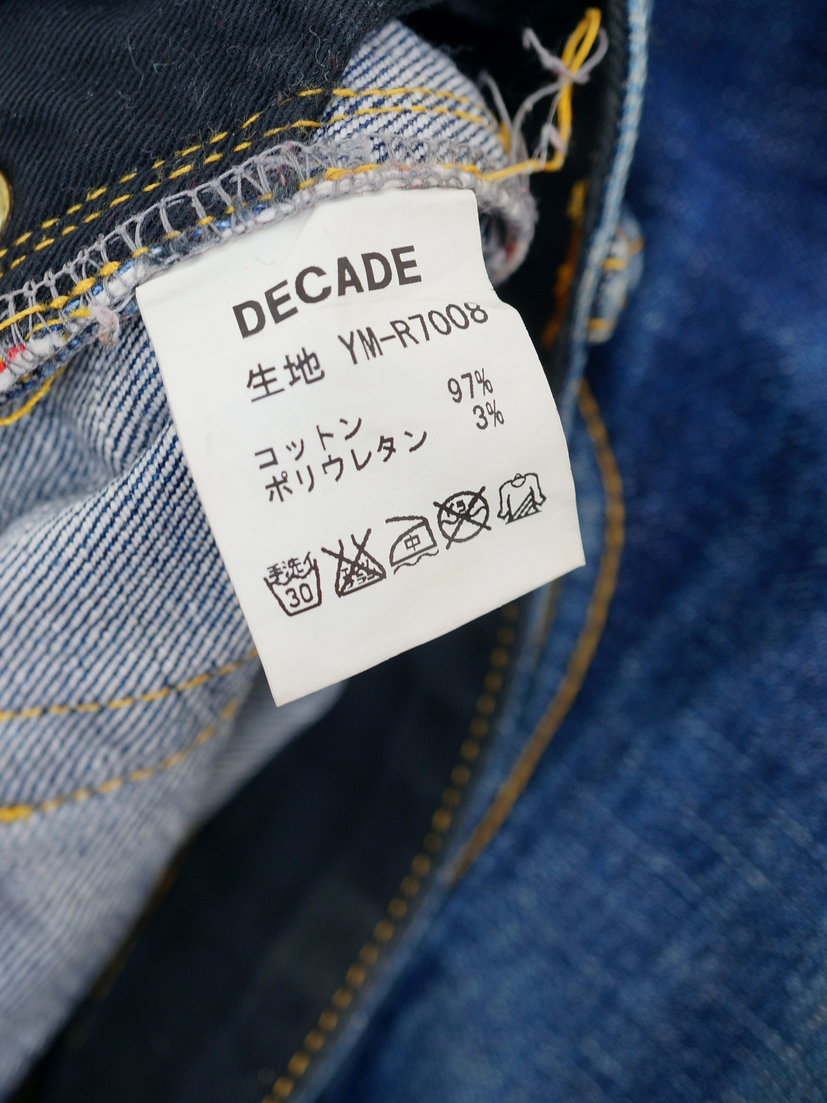 Japanese Brand Fourthirty Selvedge Splatter Denim Size US 34 / EU 50 - 7 Thumbnail