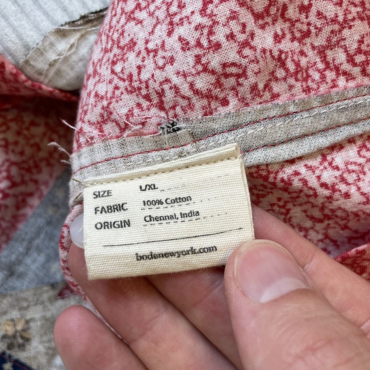 Bode Patch Work Quilt Patterned Boxy Shirt Size US L / EU 52-54 / 3 - 11 Thumbnail