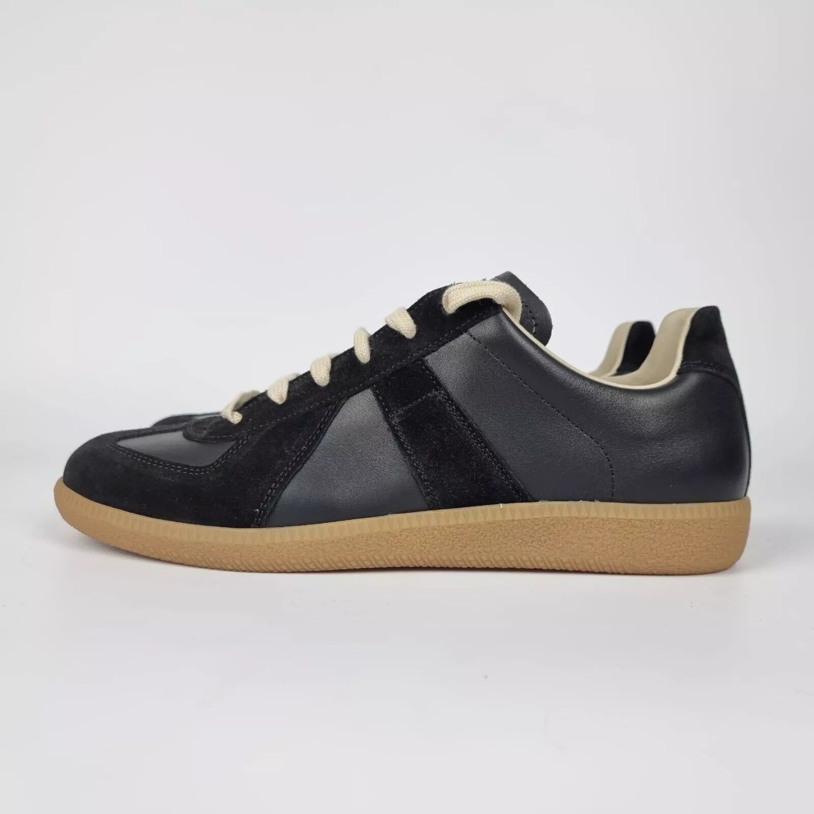 MAISON MARGIELA Black Men's Low Top Men's Sneakers New