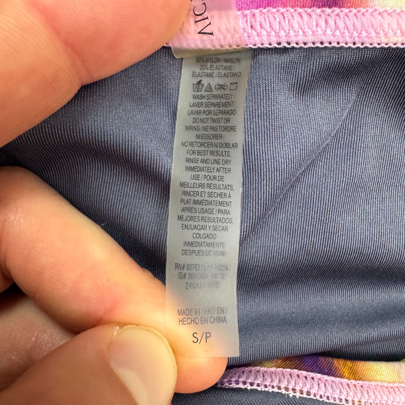 Prana Victoria's Secret Bikini Bottom Womens Small Multicolor Swimwear Beach Abstract Pattern M Multicolor Boho Tropical 90s Mens? Wait. Size 32" / US 10 / IT 46 - 7 Thumbnail