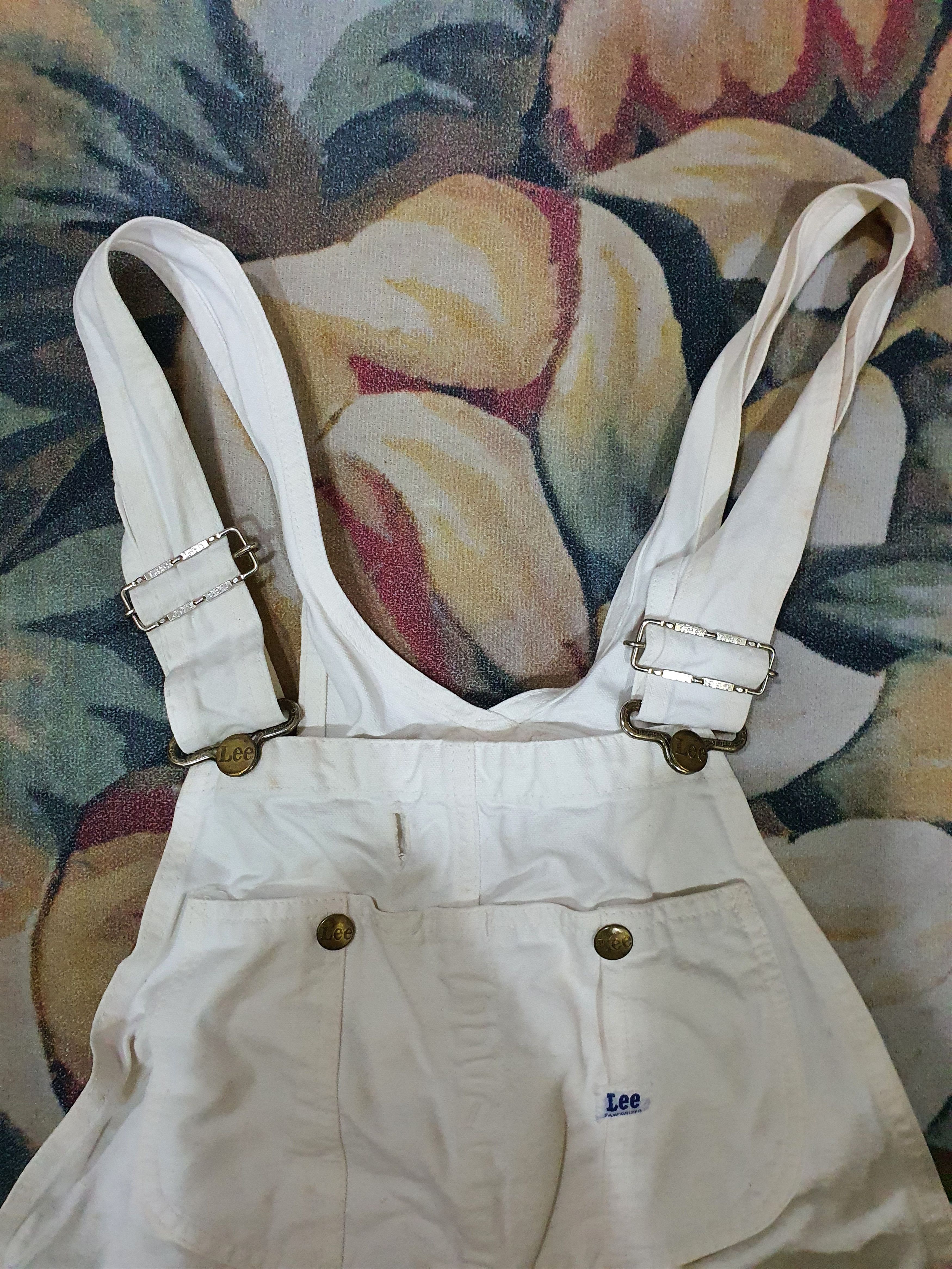 Lee × Vintage 32×33 LEE OVERALL WHITE 🔥 Size US 32 / EU 48 - 13 Thumbnail