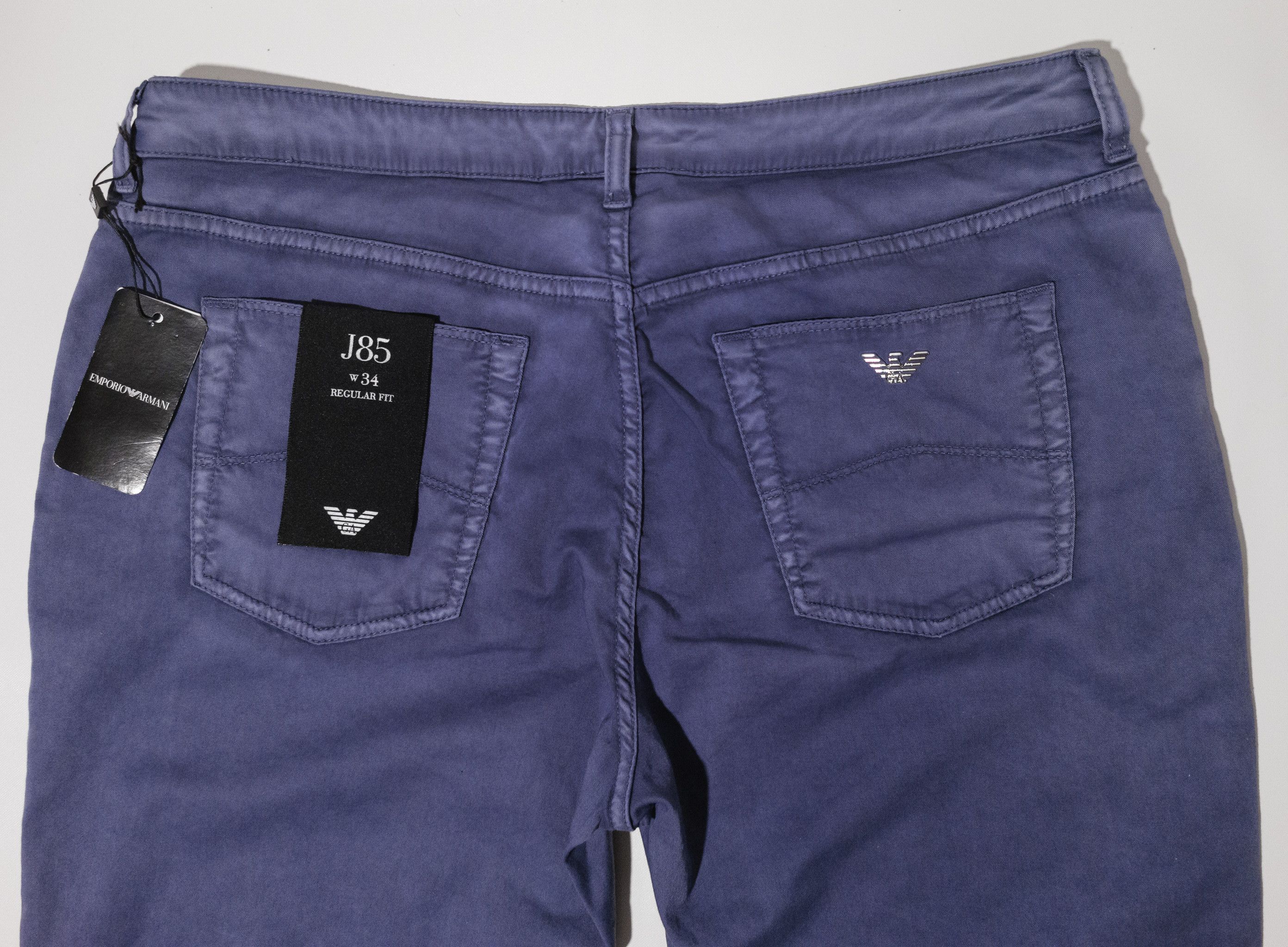 Emporio Armani MSRP~250€ Thin Cotton Pants Slim Straight J85 class. elegant Size 34" / US 12 / IT 48 - 10 Thumbnail