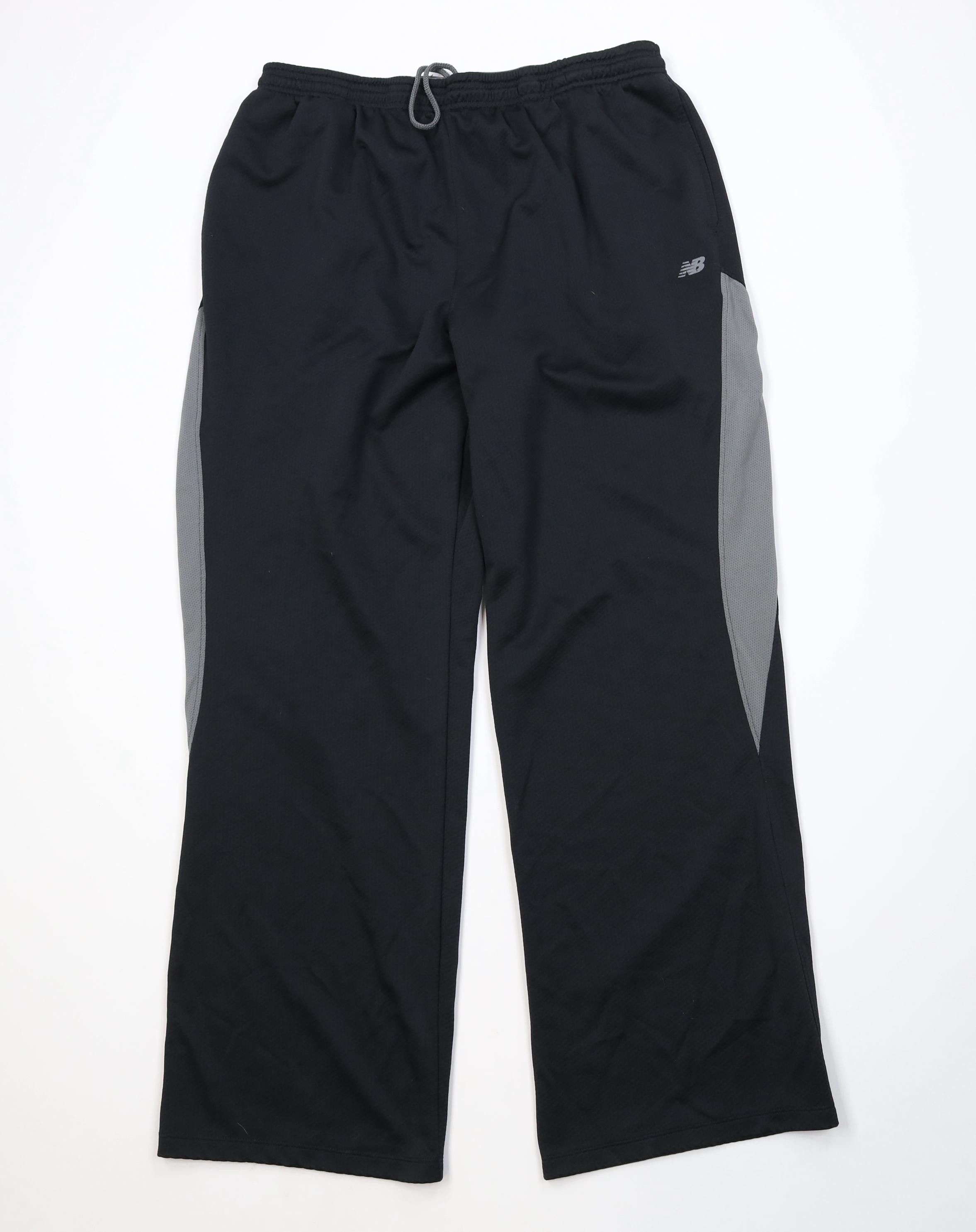 New Balance Vintage Y2K New Balance Knit Wide Leg Sweatpants Pants Black Size US 38 / EU 54 - 1 Thumbnail
