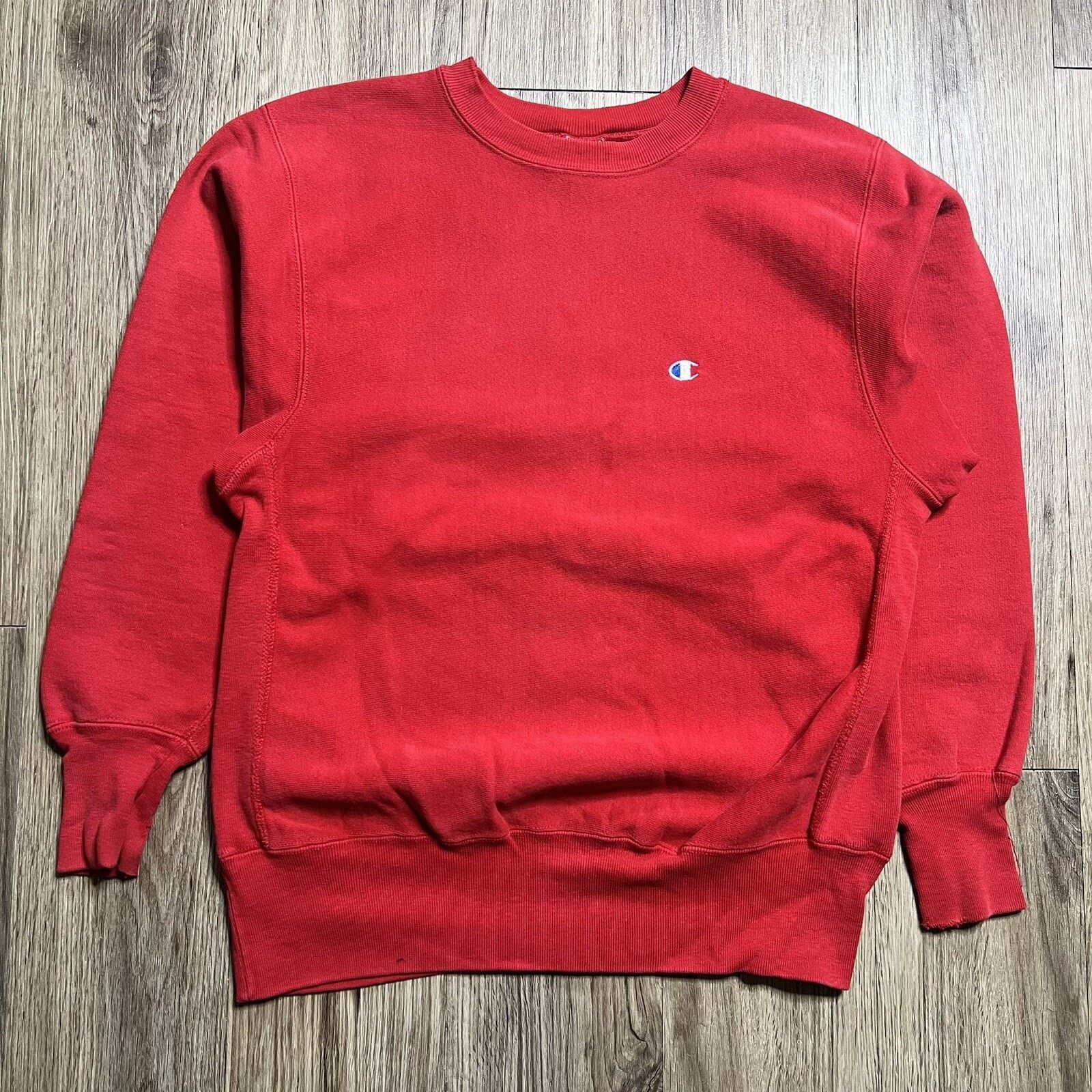 Champion Vintage 90s Champion Reverse Weave Red Sweatshirt Large Size US L / EU 52-54 / 3 - 1 Thumbnail