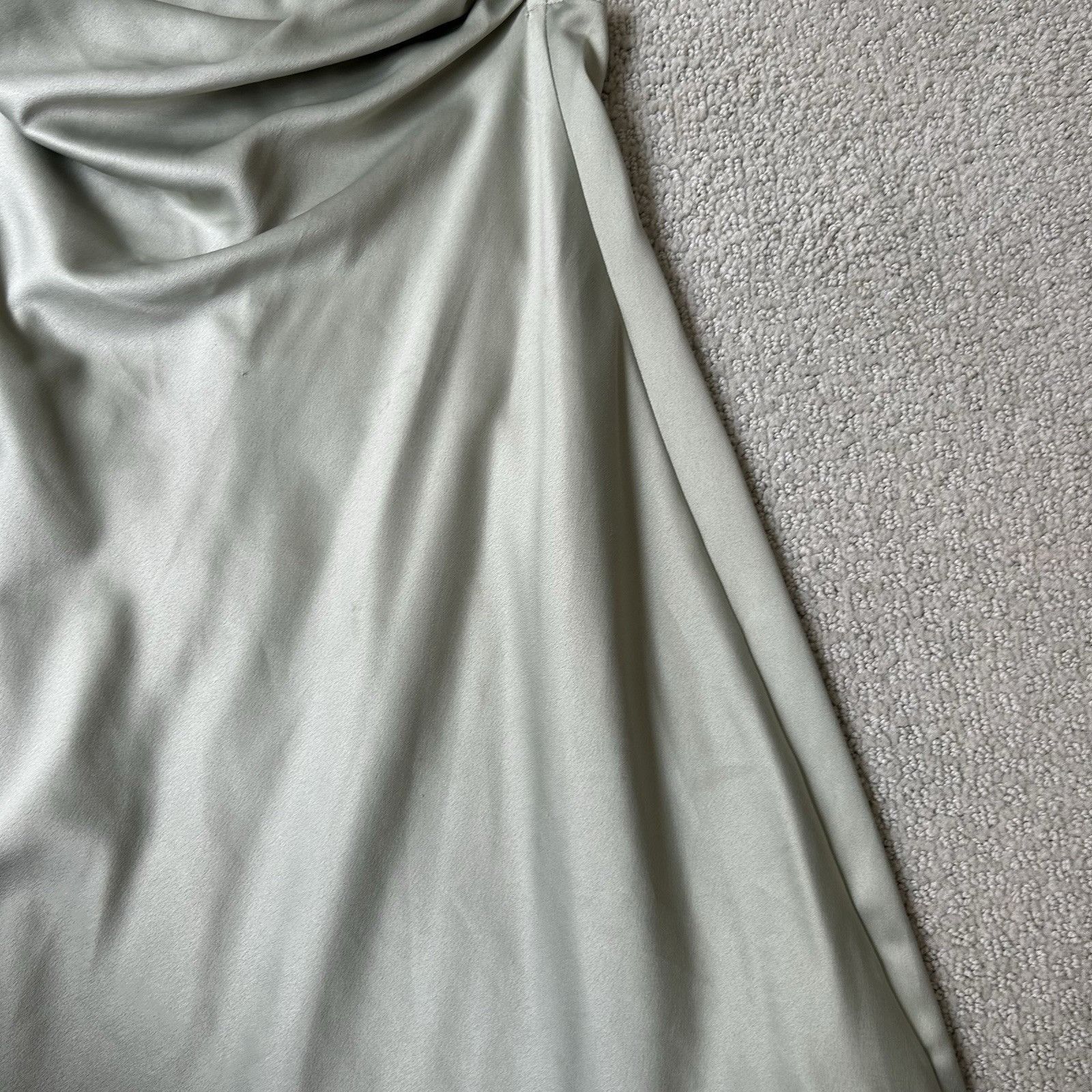 WeWoreWhat Danielle Bernstein Revolve Womens Green Satin Ruched Slip Mi Size XS / US 0-2 / IT 36-38 - 6 Thumbnail