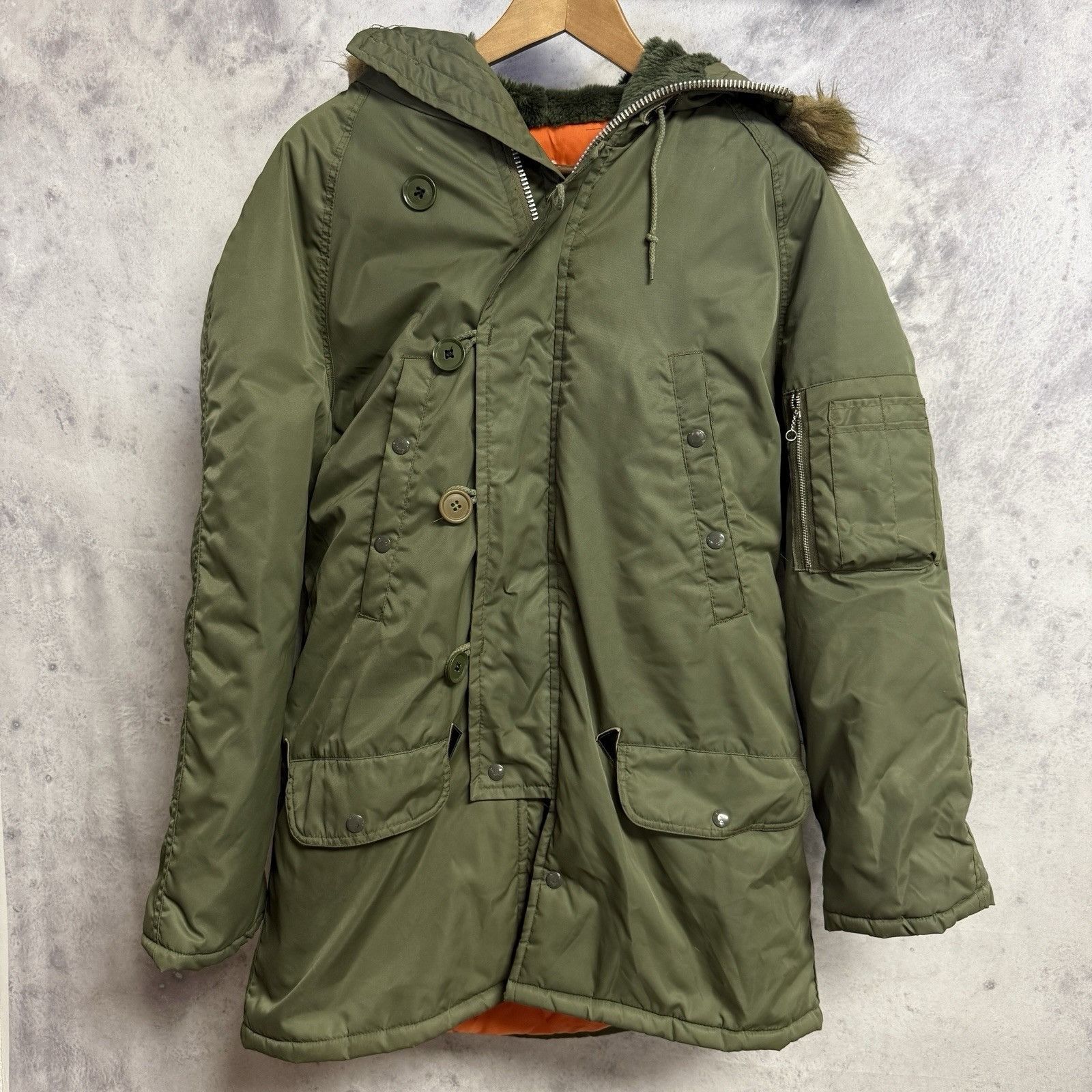 Vintage Vintage Military Flyers Arctic Parka Jacket Mens Medium Size US M / EU 48-50 / 2 - 1 Thumbnail