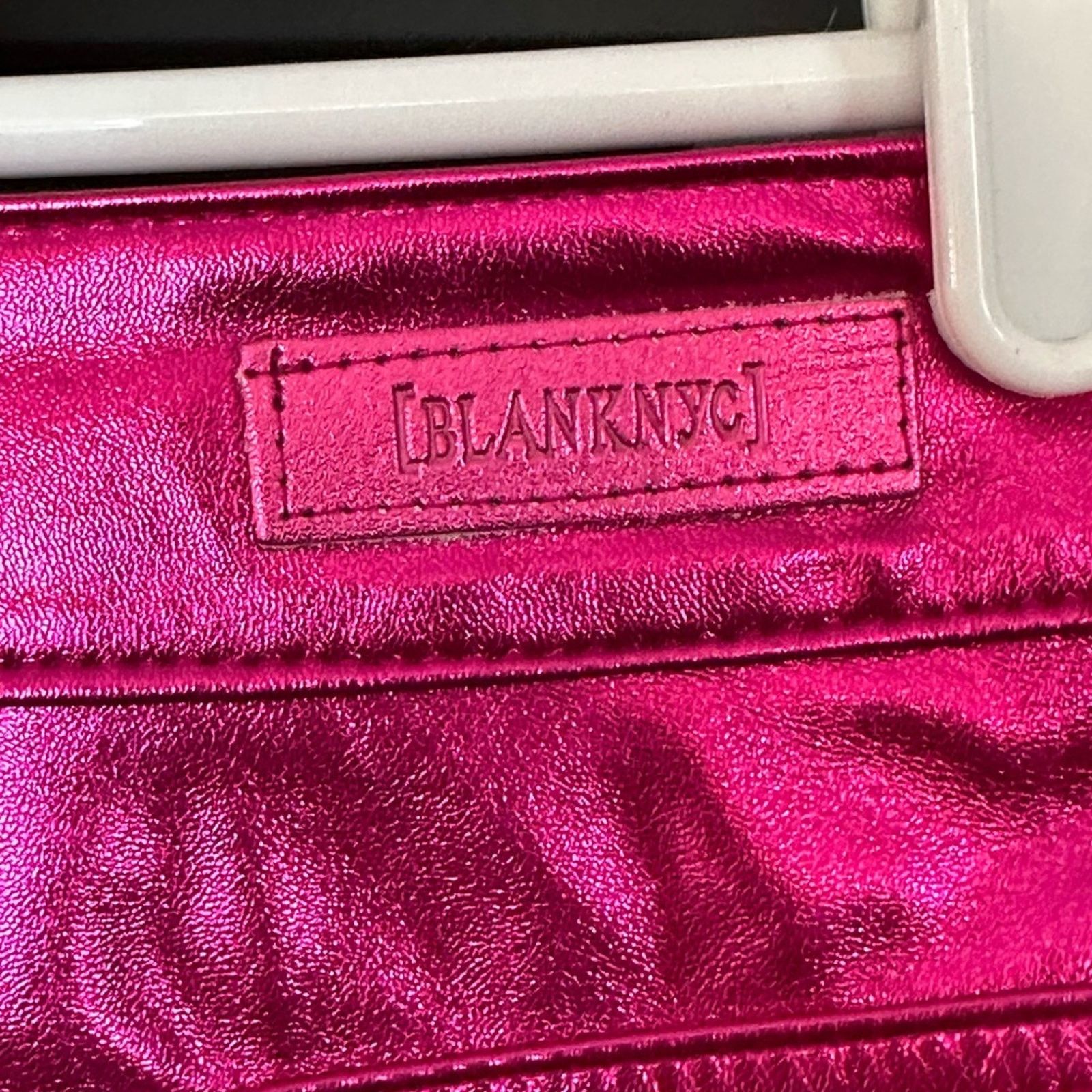 BLANKNYC [BlankNYC] NWT Hot Pink Faux Leather Wide Leg Franklin Pant Size 28" / US 6 / IT 42 - 7 Thumbnail