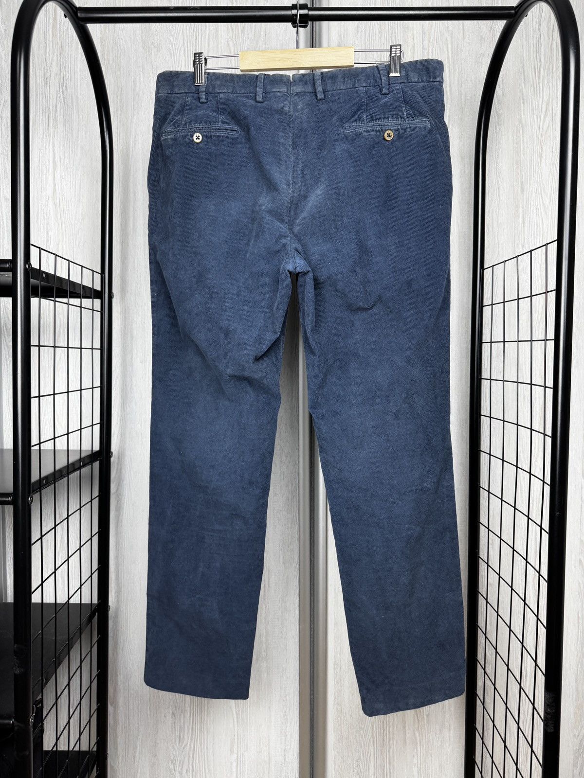PT Torino PT01 Torino Garment Dyed Stretch blue corduroy casual pants Size US 36 / EU 52 - 2 Thumbnail