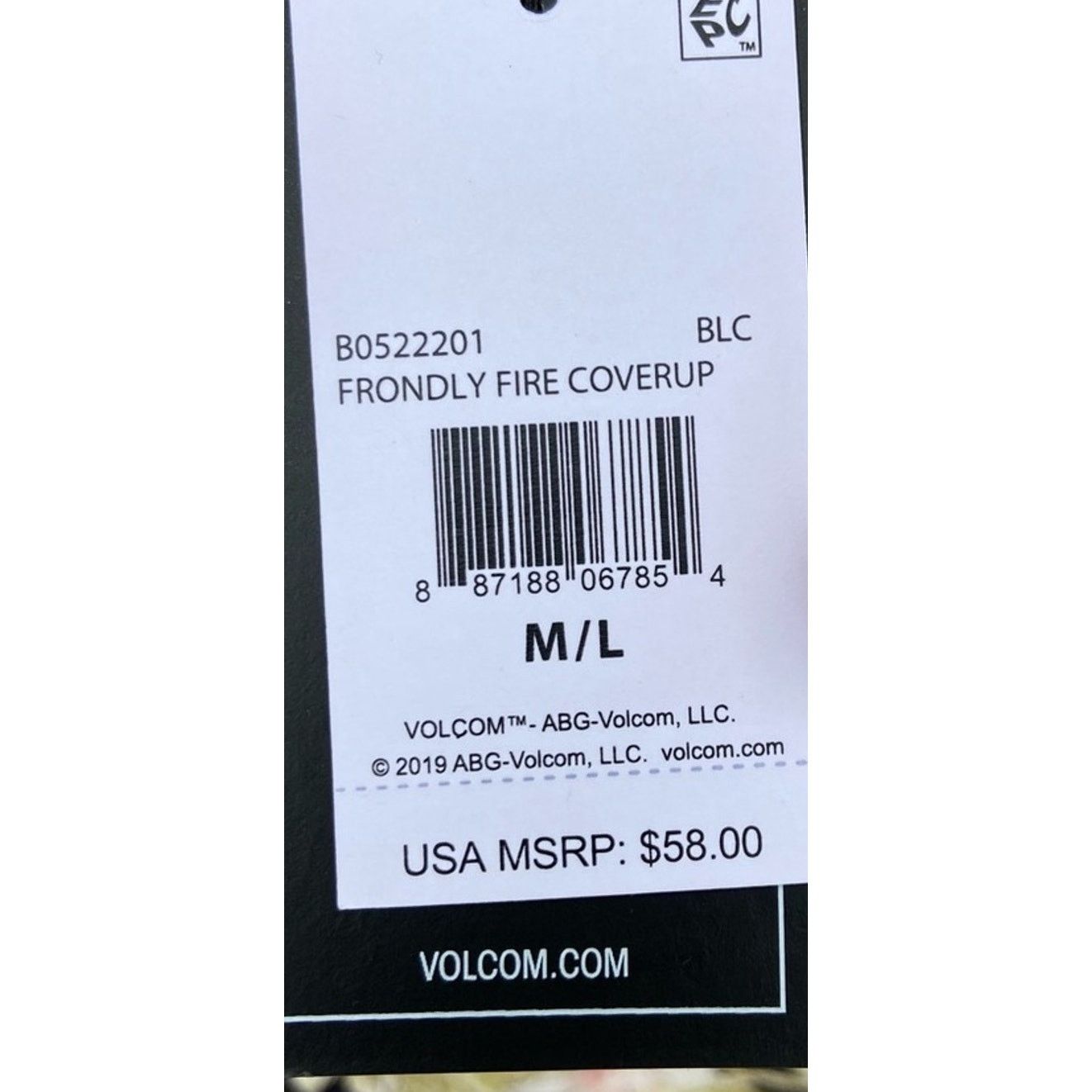 Volcom NWT New Volcom Womens M/L Short Sleeve Swim Cover Up Size ONE SIZE - 6 Thumbnail