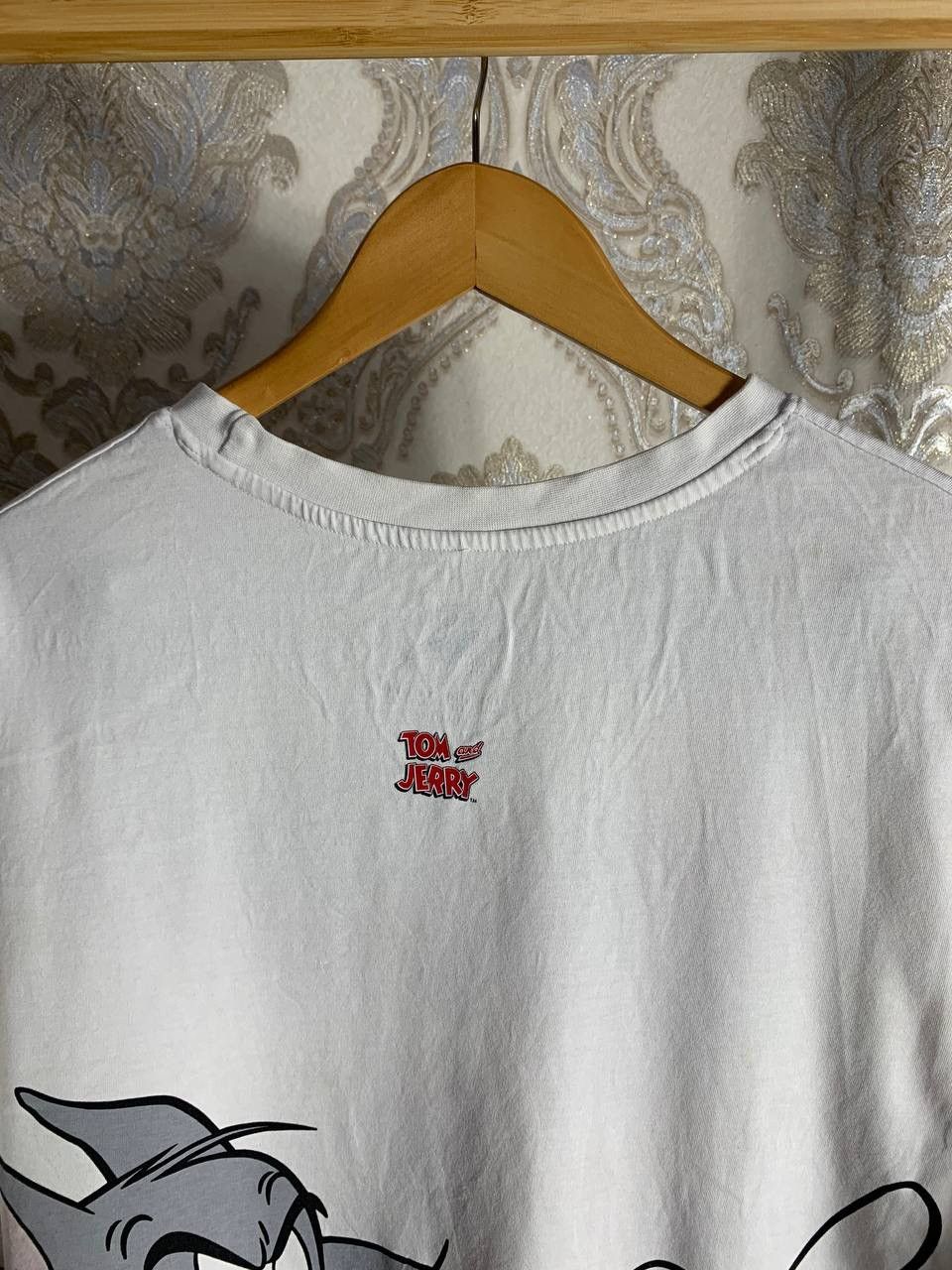 Cartoon Network × Vintage VERY RARE TOM AND JERRY BIG LOGO T-SHIRT Y2K JAPAN STYLE 90s Size US XXL / EU 58 / 5 - 7 Thumbnail