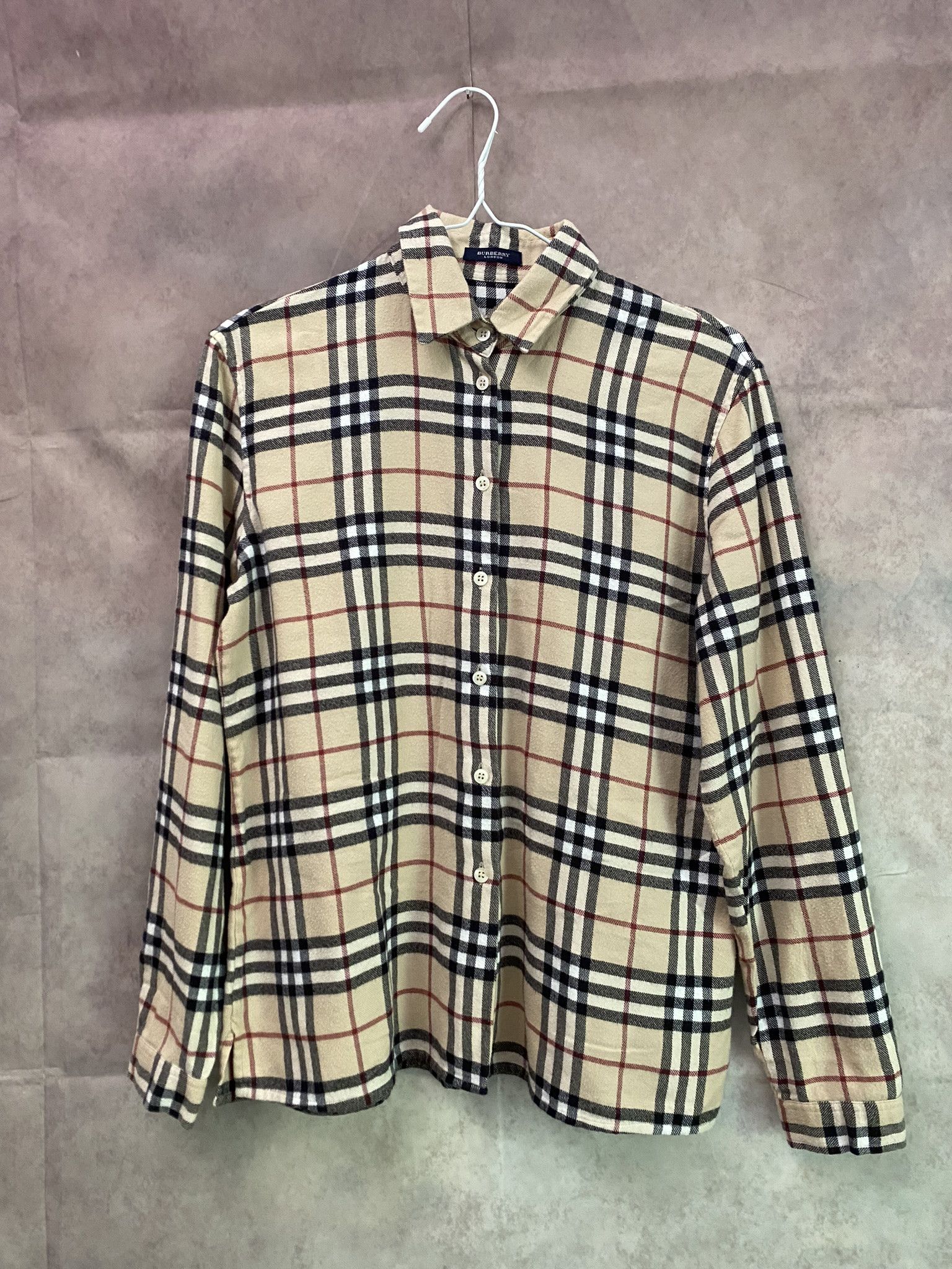Burberry × Designer Burberry Shirt Nova Check Luxury Size M / US 6-8 / IT 42-44 - 1 Thumbnail