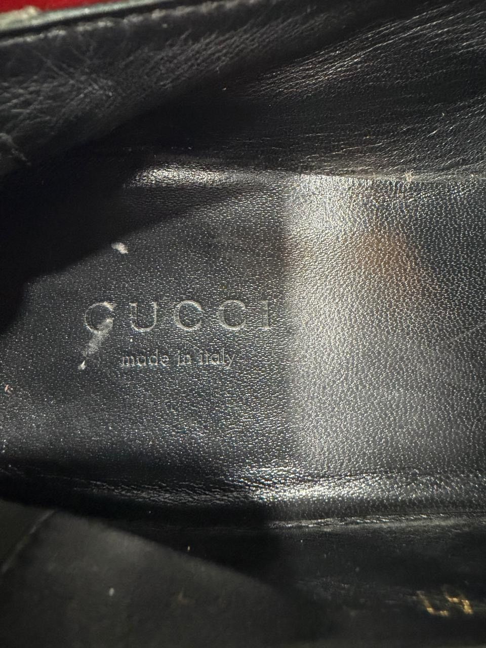 Gucci Gucci Red Velvet Jordaan Horsebit Loafers Size 37 Size US 7 / IT 37 - 6 Thumbnail