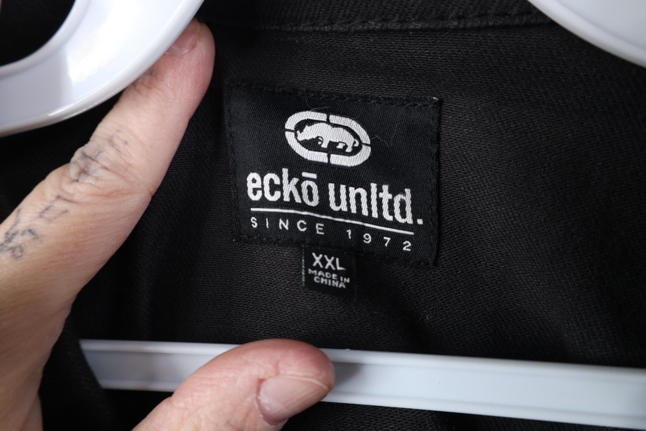 Ecko Unltd. Vintage Y2K Ecko Cotton Denim Jean Trucker Jacket Black Size US XXL / EU 58 / 5 - 9 Thumbnail