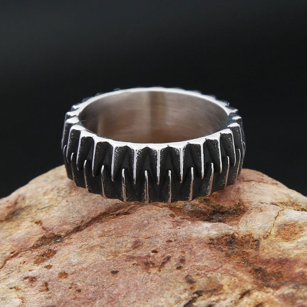 Jewelry Creative Simple Gear Ring Size ONE SIZE - 3 Thumbnail