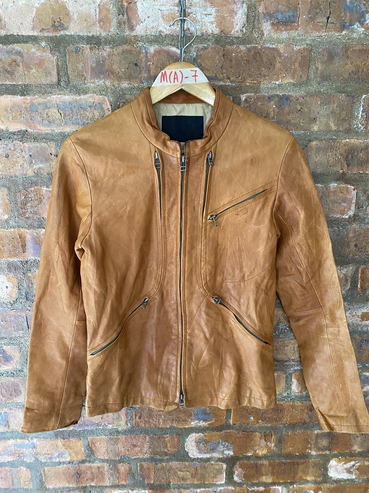TALKING ABOUT THE ABSTRACTION 🔥🔥🔥TATA Multi Zipper lamb Leather Jacket Size US M / EU 48-50 / 2 - 5 Thumbnail