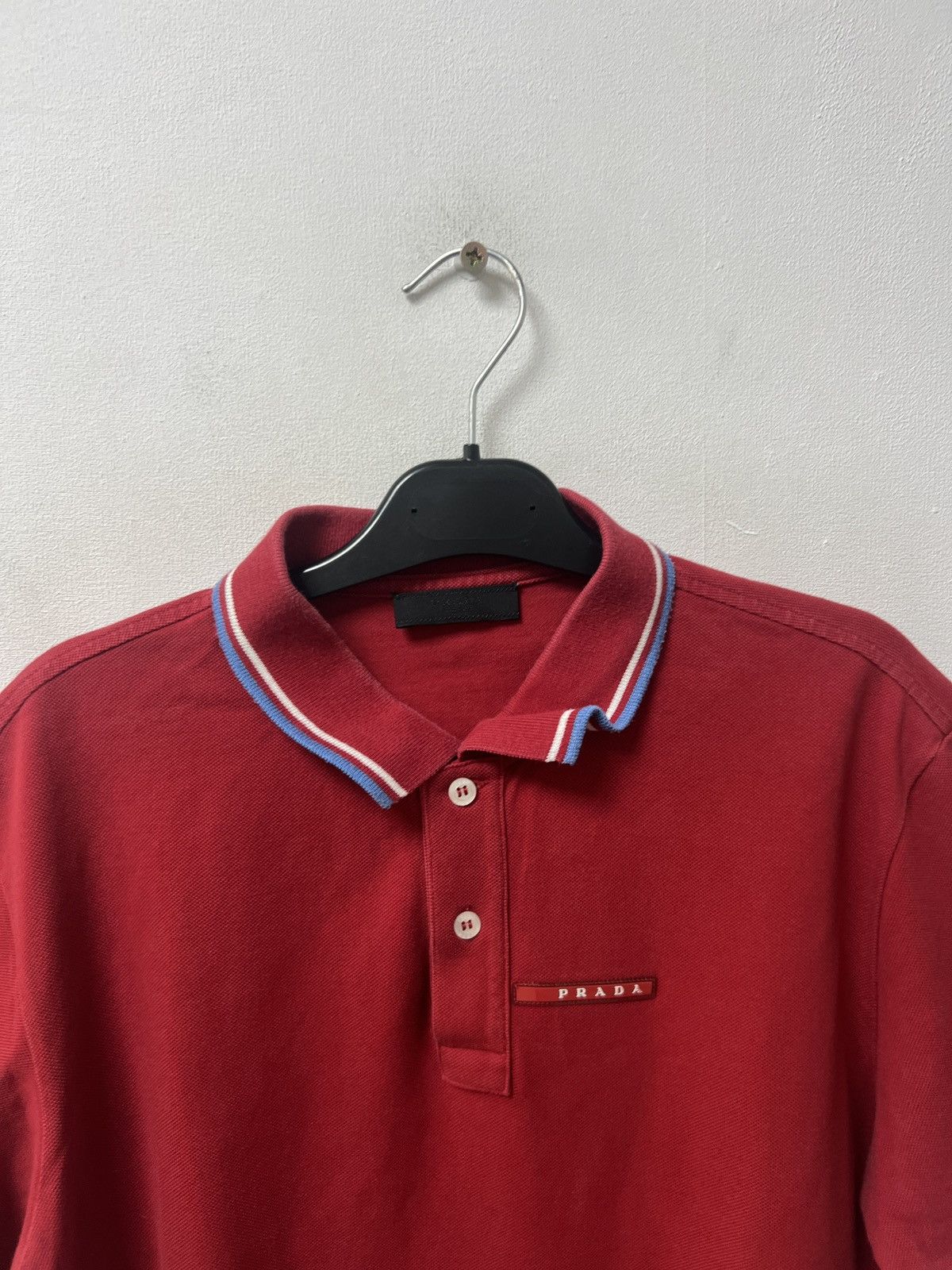 Prada Vintage Prada Polo T-Shirt Red Tab Size US XL / EU 56 / 4 - 4 Thumbnail