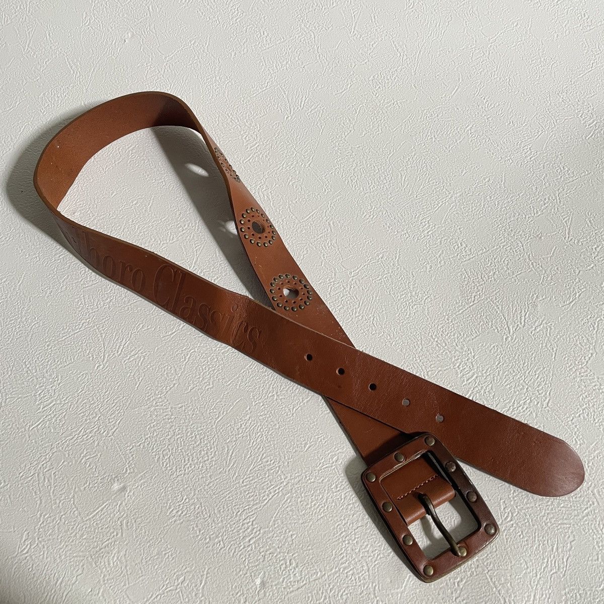 Marlboro Classics Vintage Y2k Studded Marlboro Classics leather belts Size ONE SIZE - 2 Thumbnail