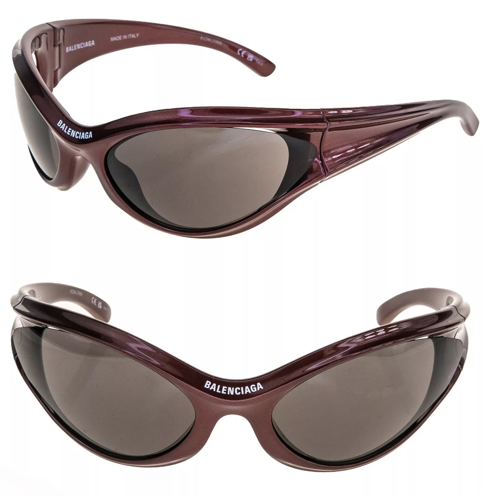 Balenciaga BALENCIAGA DYNAMO 0317 Burgundy 002 Fashion BB0317 Size ONE SIZE - 1 Thumbnail