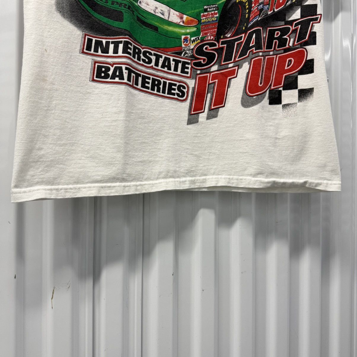 NASCAR × Vintage Crazy Vintage 90s NASCAR Bobby Labonte All Over Print Tee Size US XL / EU 56 / 4 - 4 Thumbnail