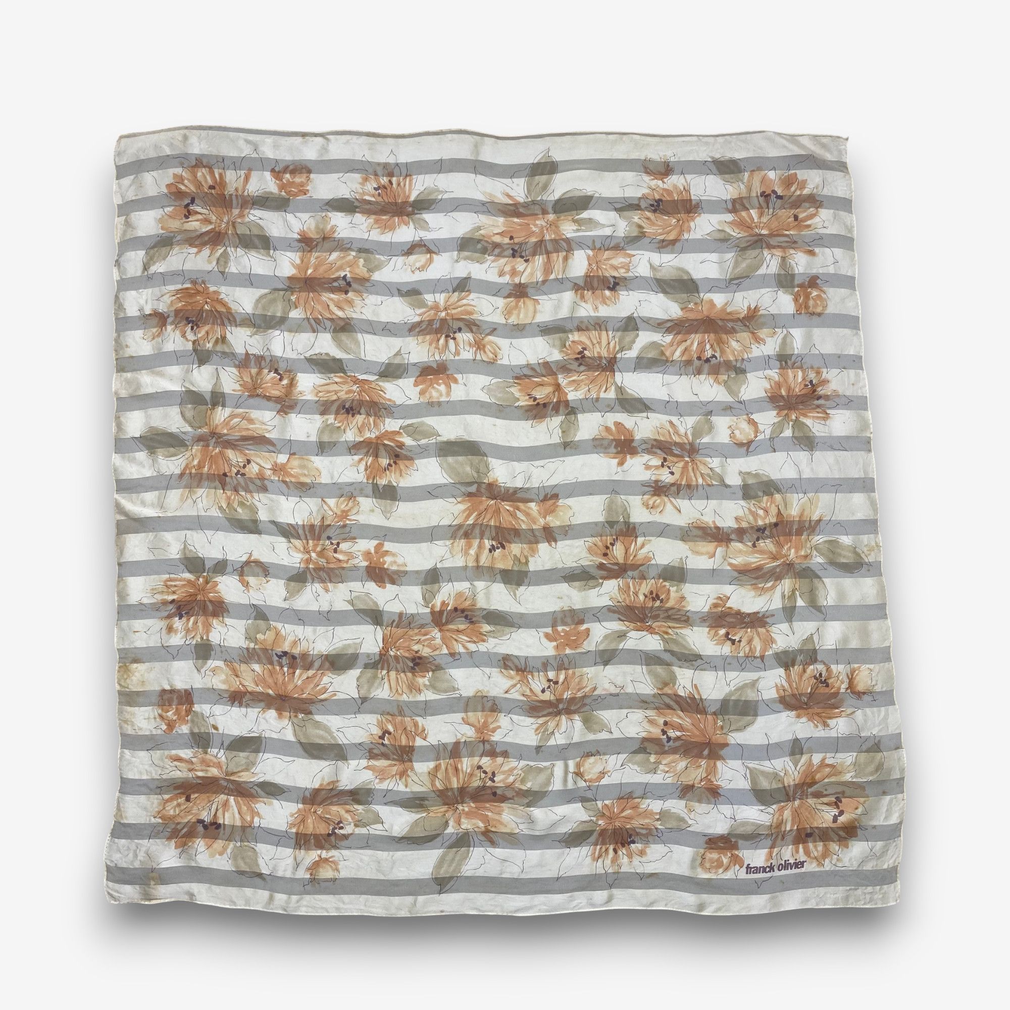 Japanese Brand Vintage Franck Olivier SILK Scarf Twill Stole Wraps Scarves Size ONE SIZE - 2 Thumbnail