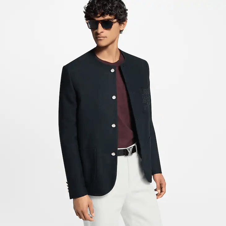 Louis Vuitton Chic Collarless Jacket Size US L / EU 52-54 / 3 - 2 Thumbnail