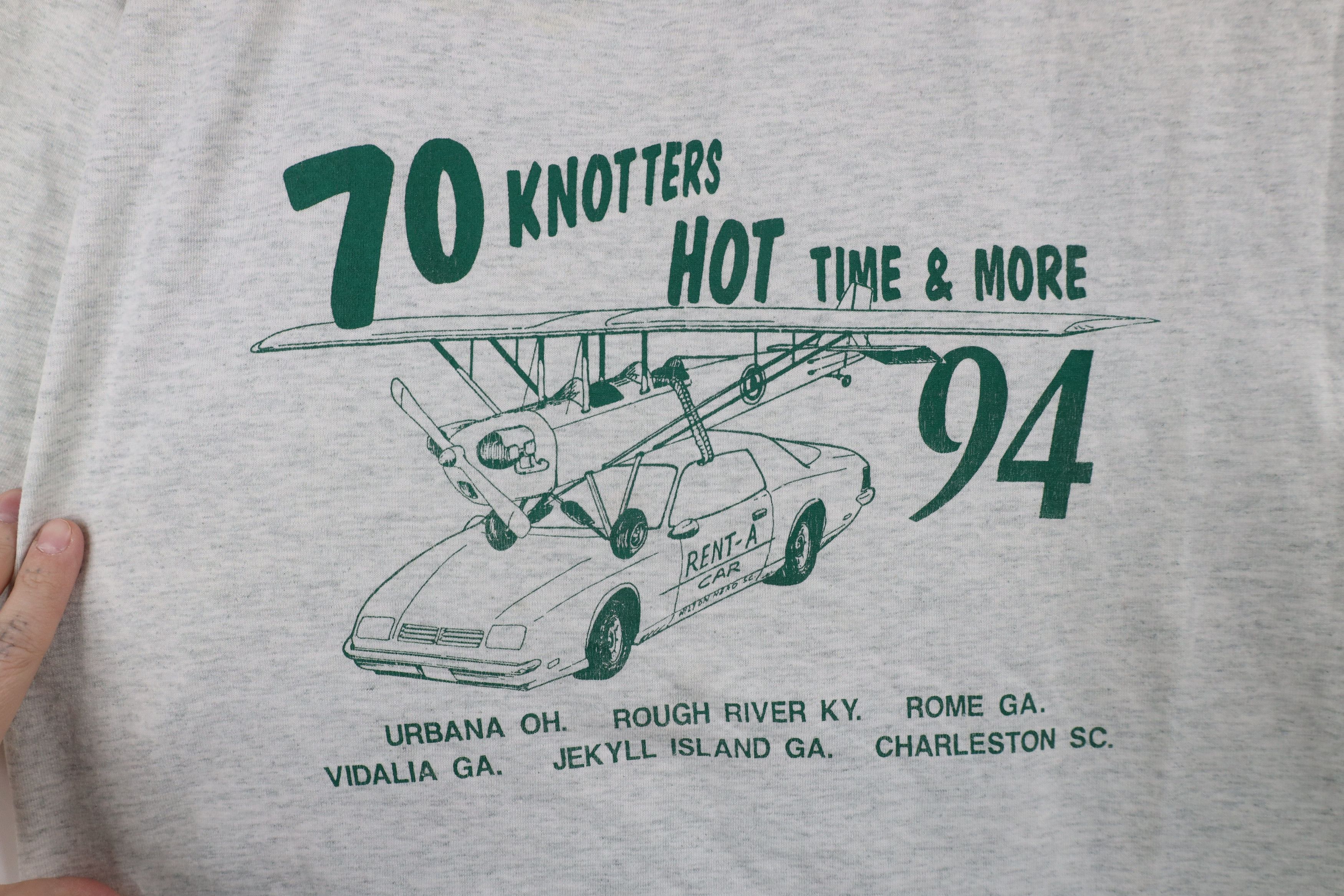 Vintage Vintage 90s 70 Knotters Time & More 1994 T-Shirt Gray USA Size US XL / EU 56 / 4 - 4 Thumbnail