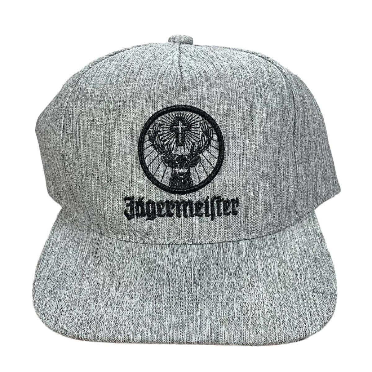 Jagermeister Vintage Jagermeister Liquor Gray & Black Snapback Hat Size ONE SIZE - 1 Thumbnail
