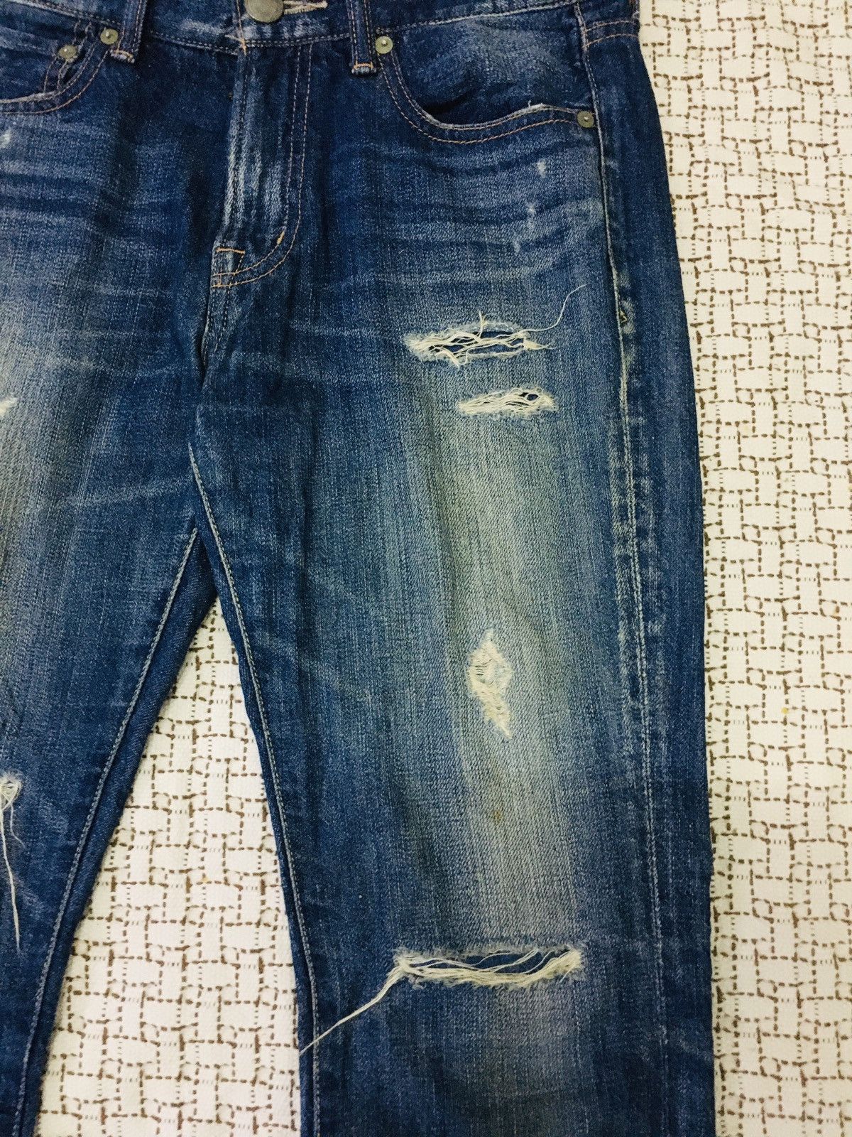 Japanese Brand Antgauge Distressed Jeans (16) Size 30" / US 8 / IT 44 - 14 Thumbnail