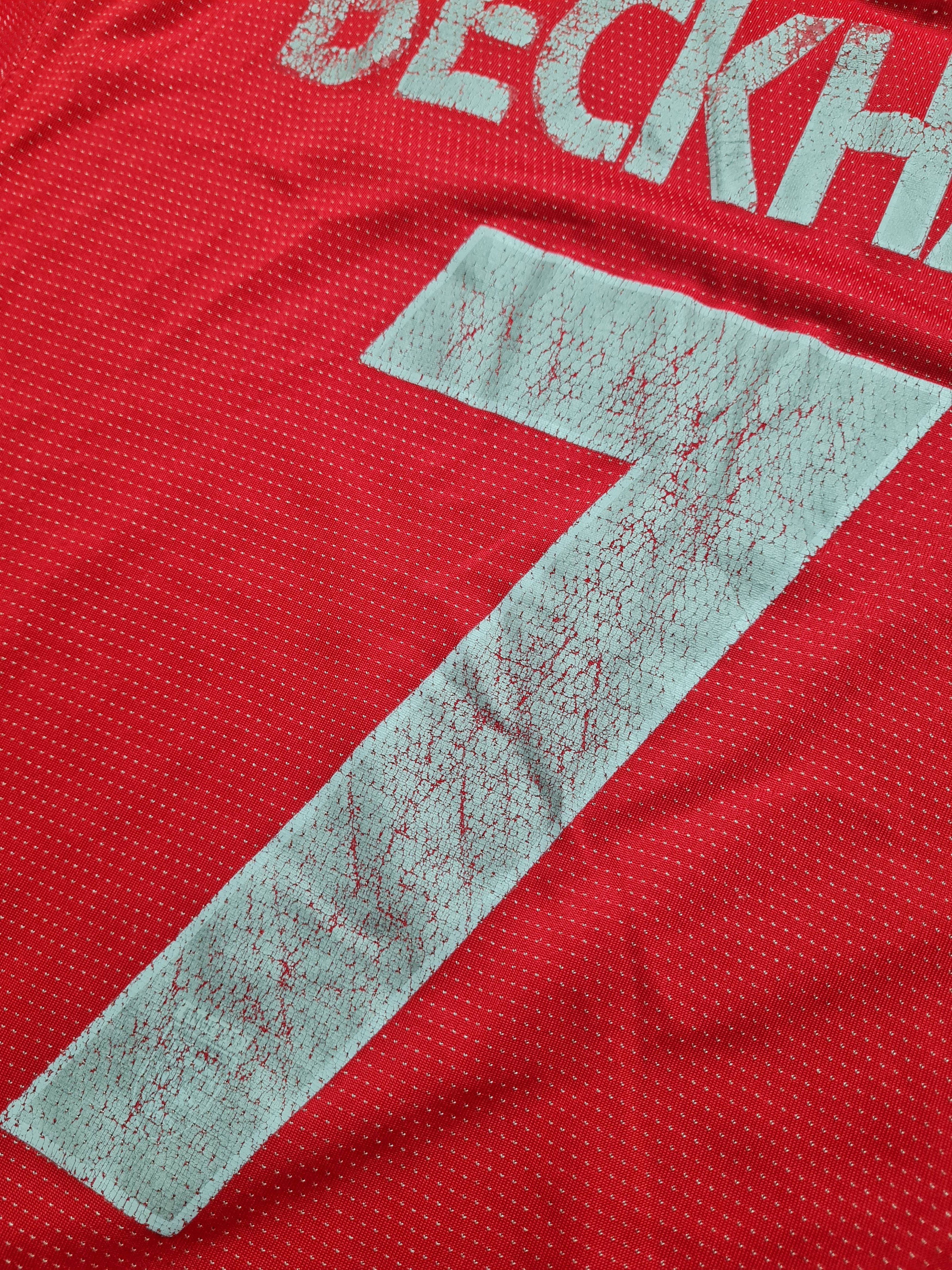 Umbro 2004/2006 England 7 Beckham Red Away Soccer Shirt Kit Umbro Size US S / EU 44-46 / 1 - 21 Thumbnail