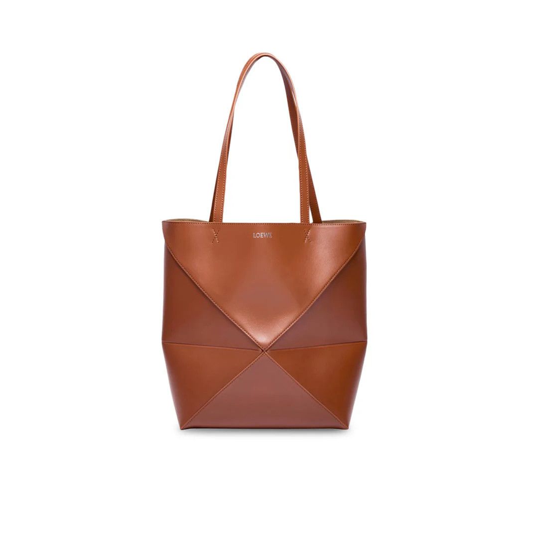 Loewe LOEWE Puzzle Fold Medium $2350 SQUIRREL Leather Tote Bag New Size ONE SIZE - 1 Thumbnail