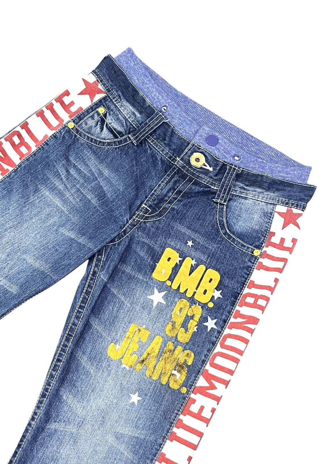 Pure Blue Japan Vintage BLUEMOONBLUE Side SpellOut Butt Embroidery Hysteric Size US 30 / EU 46 - 9 Thumbnail