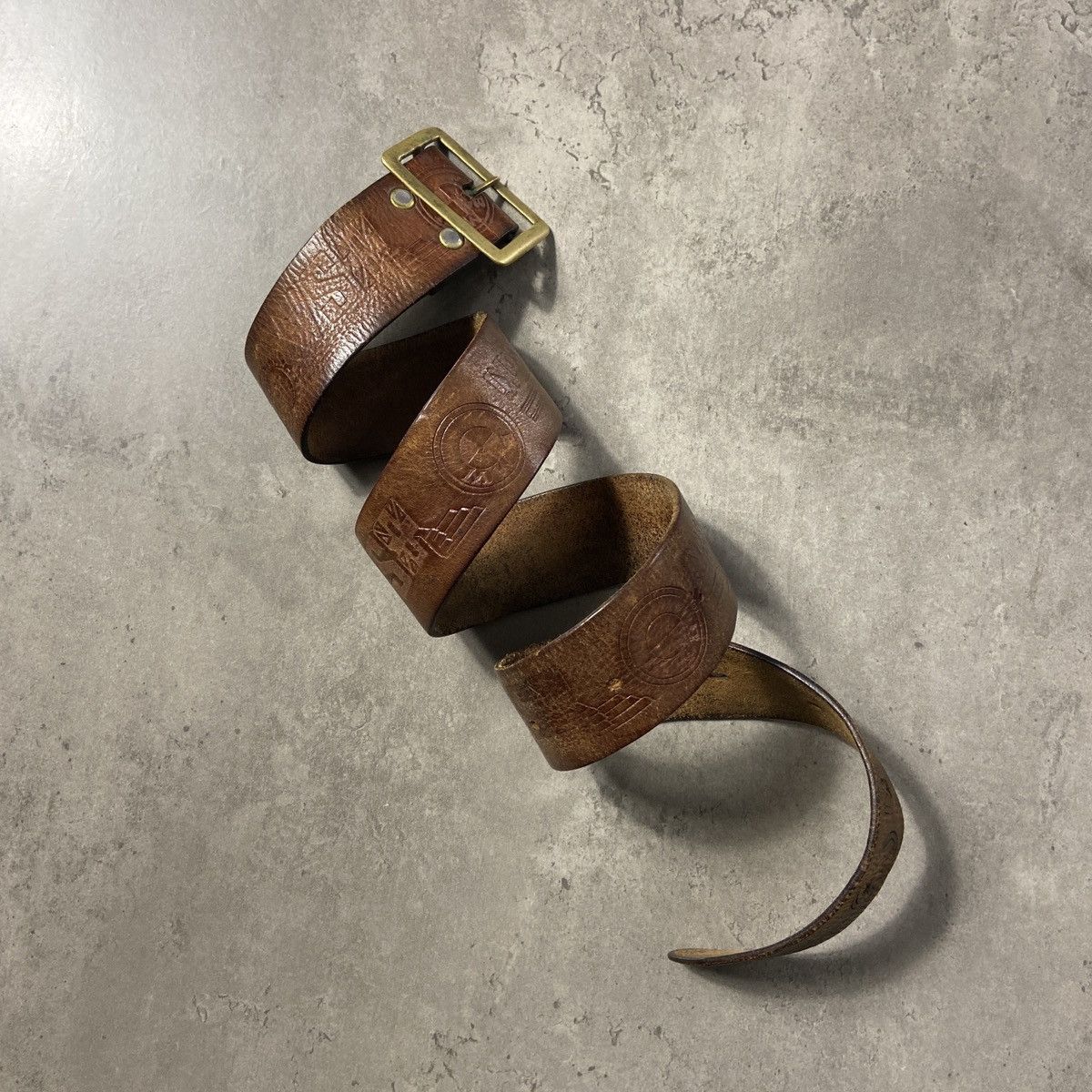 Genuine Leather Vintage Genuine Leather Racing belt Size ONE SIZE - 1 Thumbnail