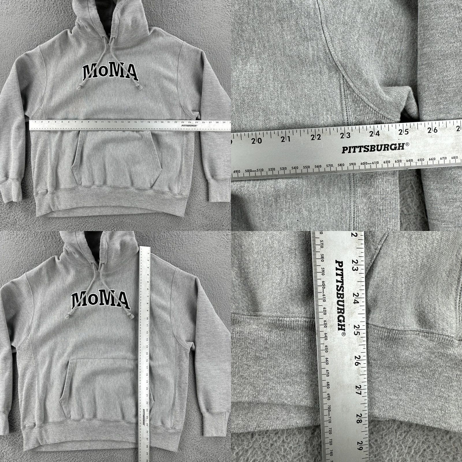 Champion VINTAGE Champion Reverse Weave Hood Mens XL Gray Hoodie Embroidered MOMA 90s Y2K Size US XL / EU 56 / 4 - 8 Thumbnail