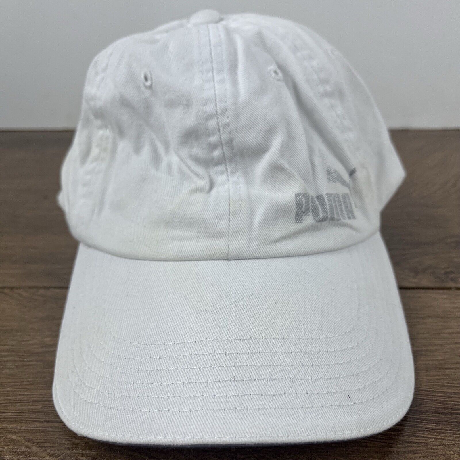 Puma PUMA Hat White Puma Athletic Hat White Hat Adjustable Adult Size ONE SIZE - 4 Thumbnail