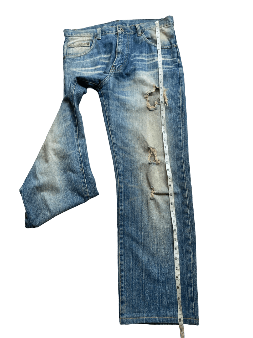 14th Addiction × If Six Was Nine Distressed Ripped Japanese Brand Denim Size US 31 - 7 Thumbnail