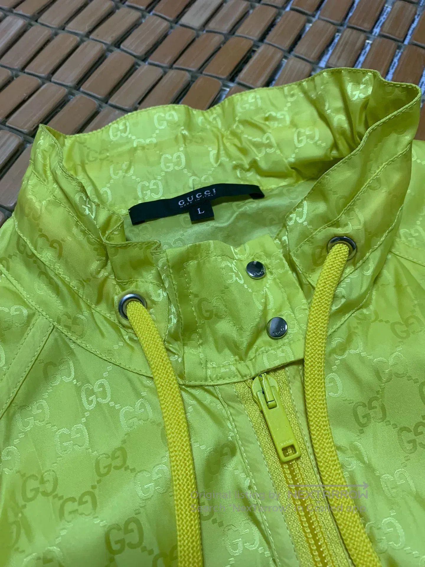 Gucci Gucci Fluorescent Yellow Dragon Print Jacket. Size US L / EU 52-54 / 3 - 2 Thumbnail