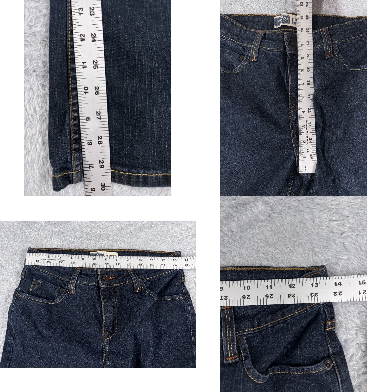 Levi's Levi's Women’s Bootcut Jeans 26x30 Denim Dark Wash Mid Rise 5-Pocket Zipper 2010s Fashion Size 27" / US 4 / IT 40 - 8 Thumbnail