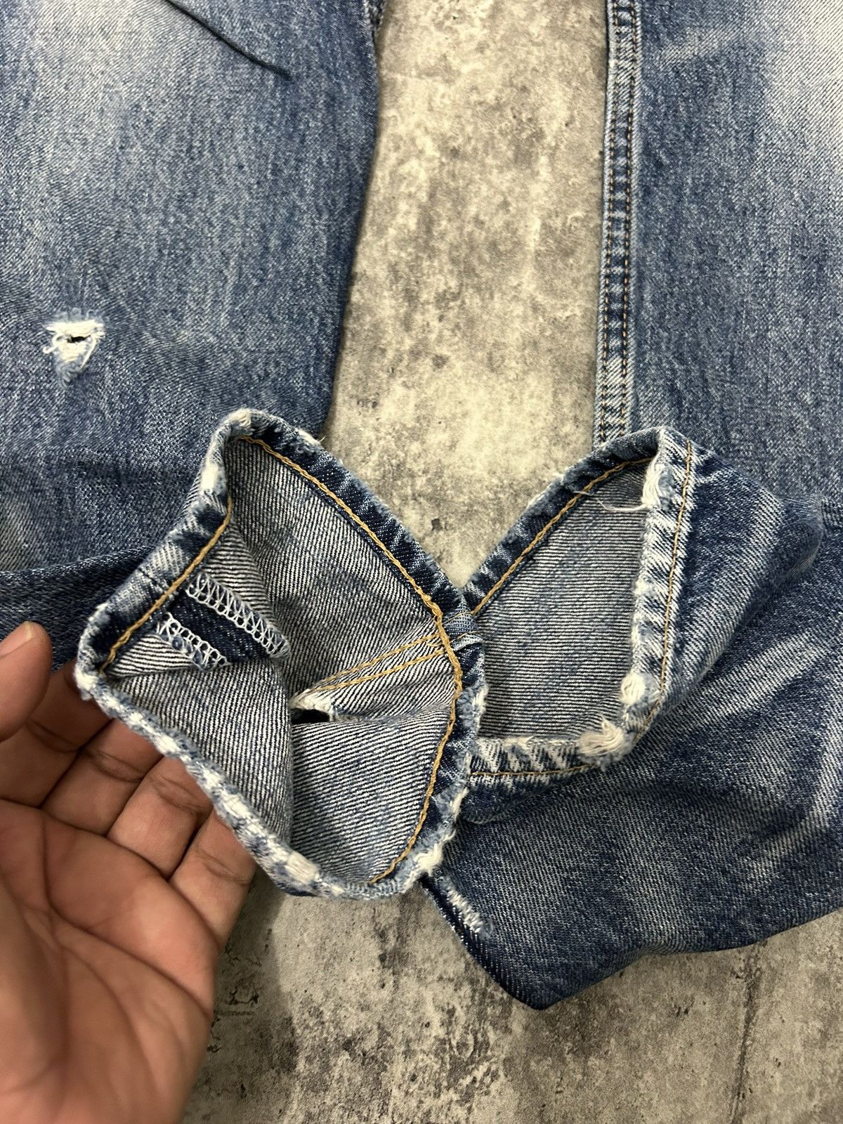 Japanese Brand RNA Inch Distressed Ripped Jeans Size US 30 / EU 46 - 8 Thumbnail