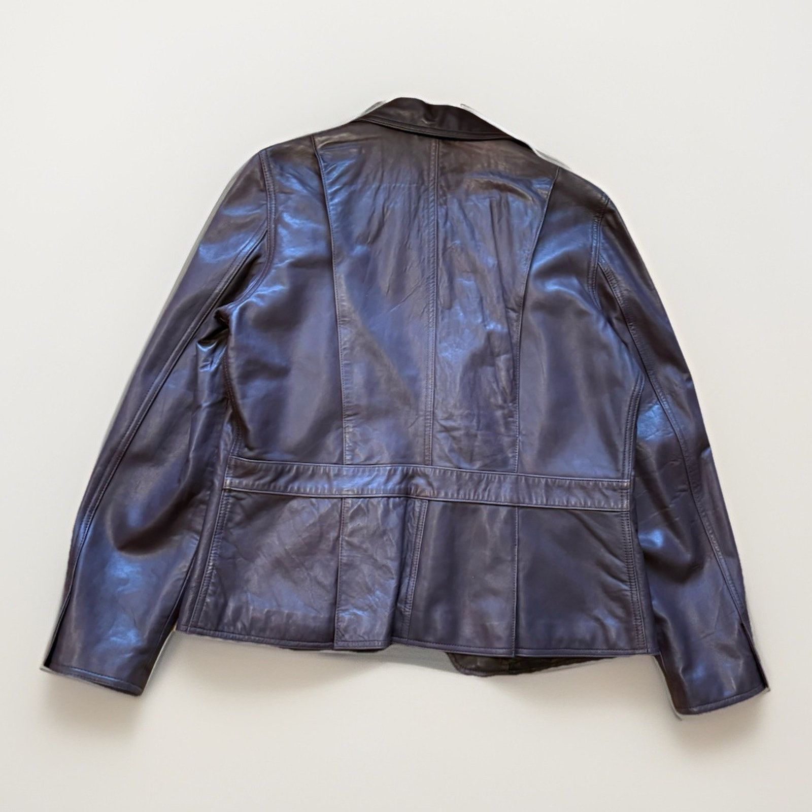 Lauren Ralph Lauren Vintage Polo Ralph Lauren Leather Jacket Brown Leather Sz L Size L / US 10 / IT 46 - 10 Thumbnail