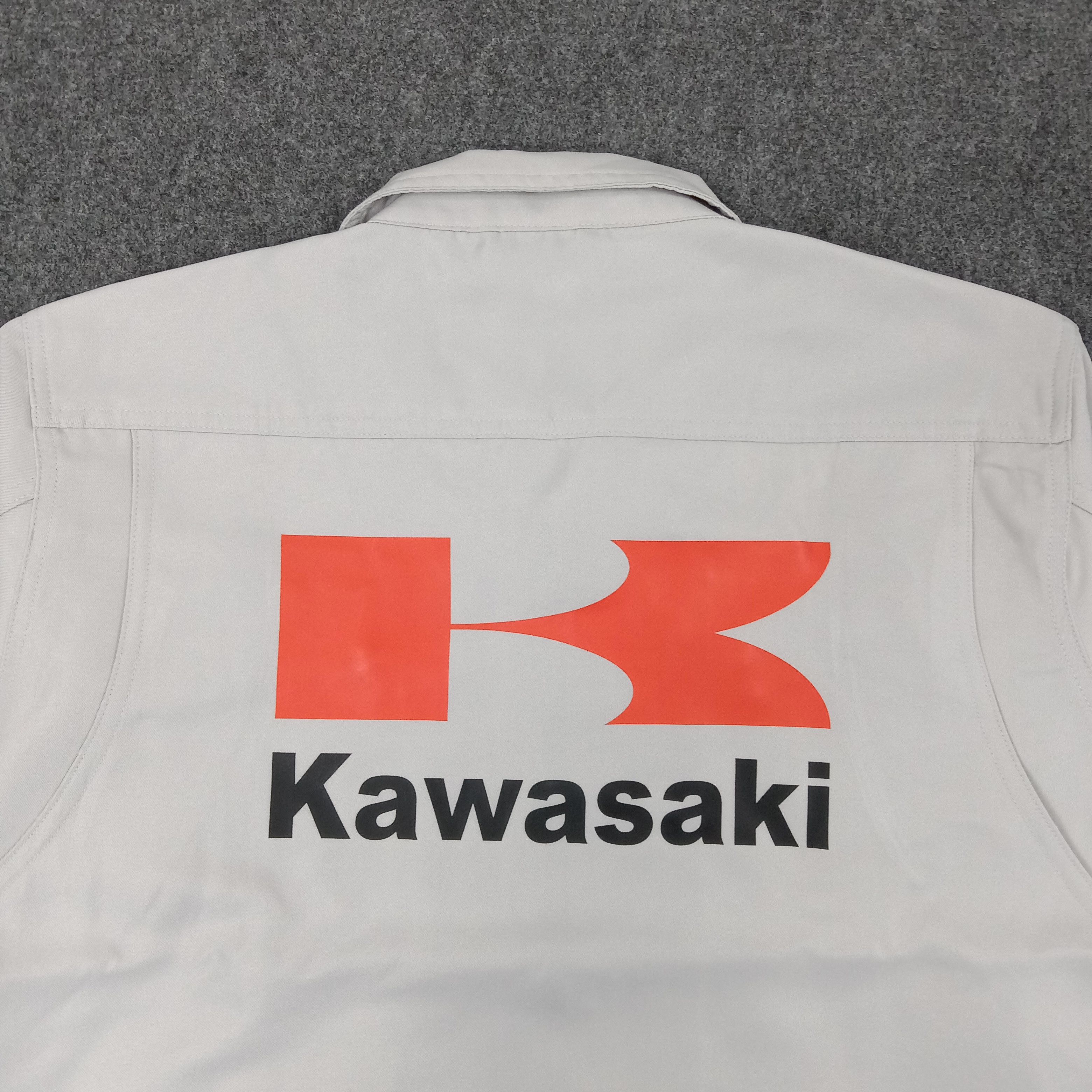 Japanese Brand × Vintage Kawasaki Japanese Motorsports Racing Custom Jacket Size US M / EU 48-50 / 2 - 2 Thumbnail