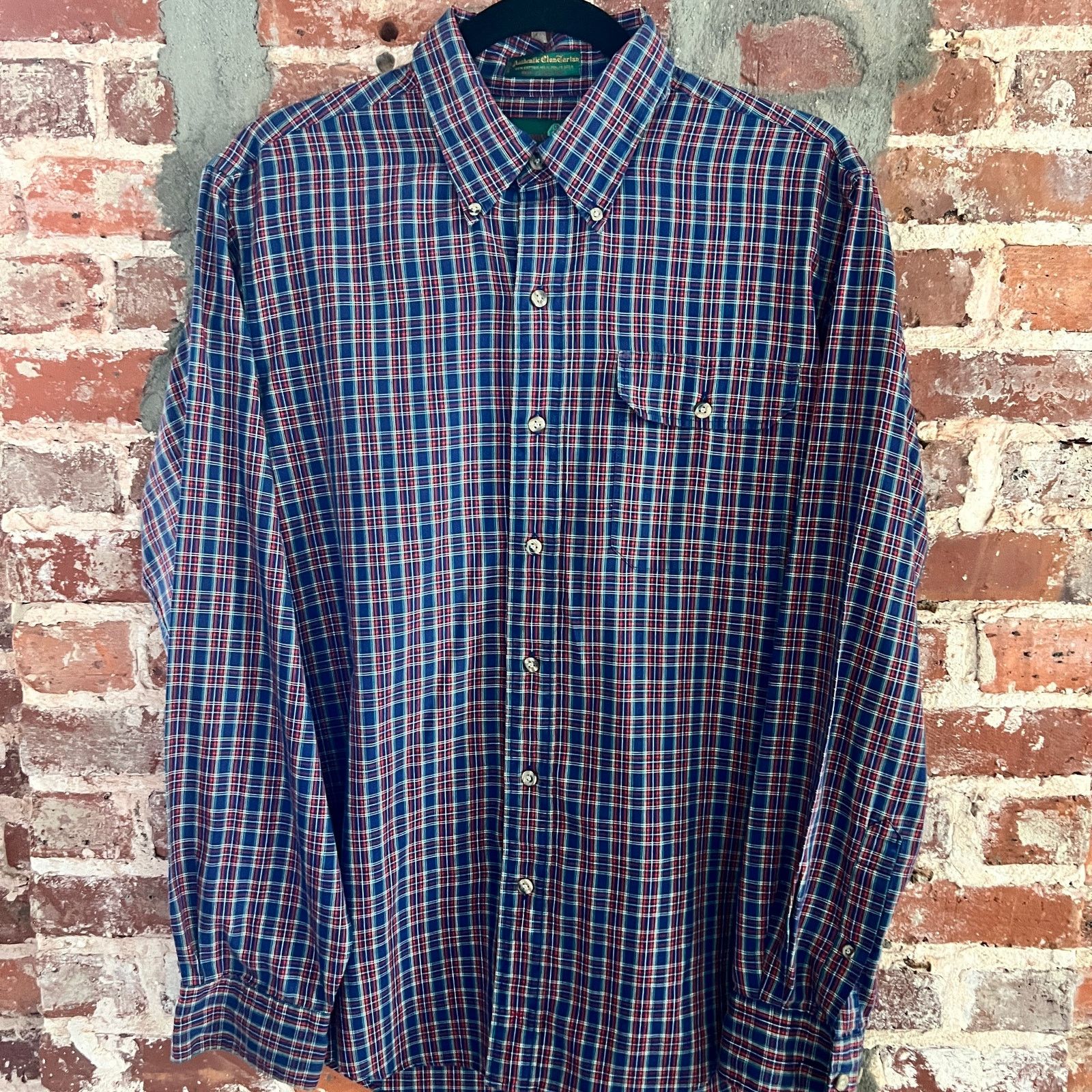 Vintage VTG Hathaway Clan Tartan Men's Shirt L 22.5x28 Size US L / EU 52-54 / 3 - 2 Thumbnail