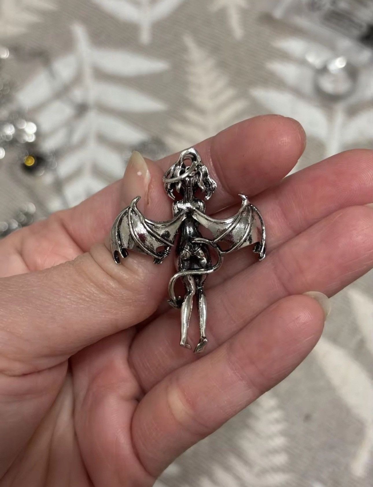 Jewelry Sexy Angel Necklace Y2K Gothic Punk Chain Size ONE SIZE - 3 Thumbnail