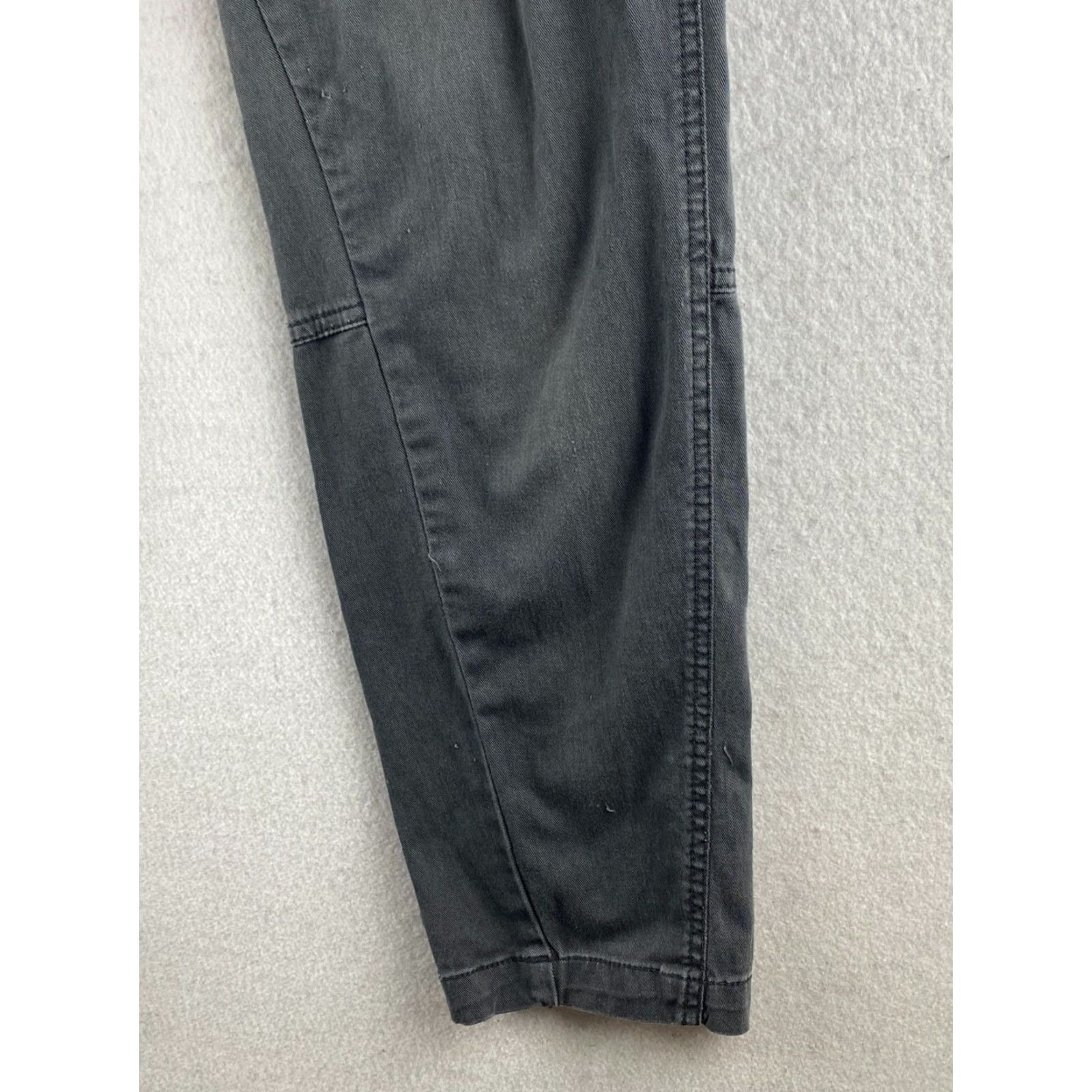 Prana prAna Pants Women 8 Gray Capri Chino Mid-Rise Button-Fly Slash Pockets Dark Size 30" / US 8 / IT 44 - 6 Thumbnail