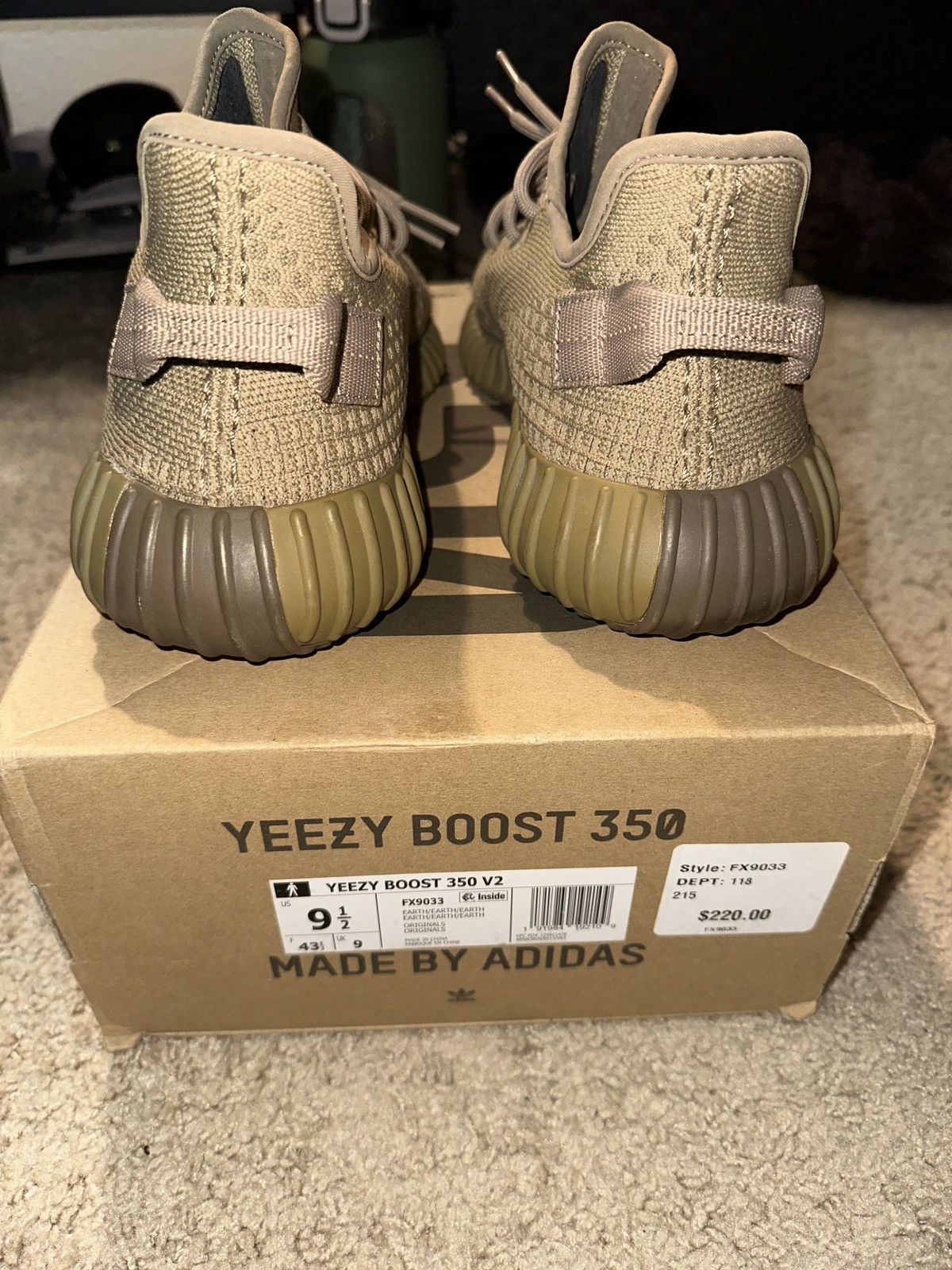Adidas Yeezy boost 350 v2 “earth” Size US 9.5 / EU 42-43 - 2 Thumbnail