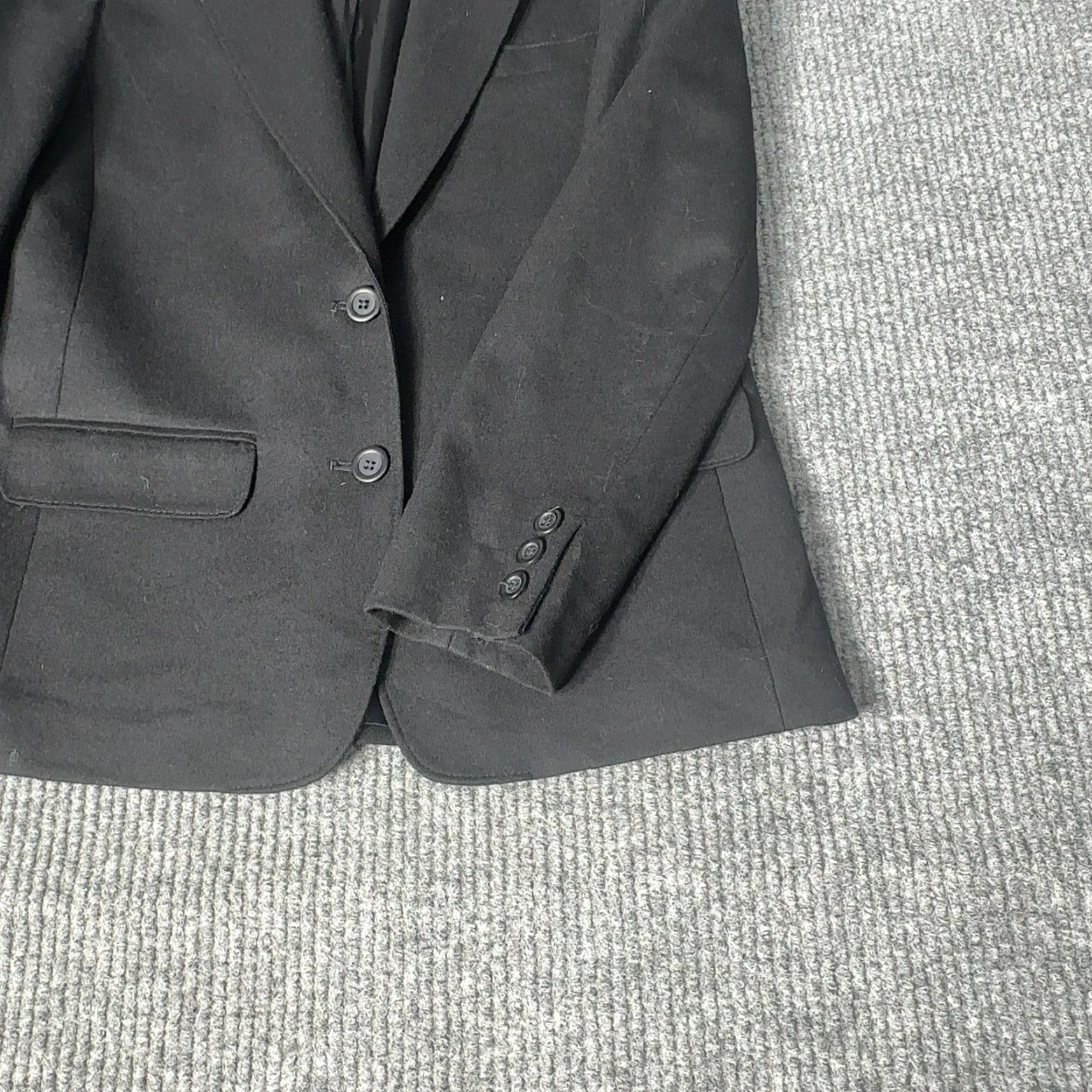 Pendleton VINTAGE Pendleton Blazer Womens 4P Black Wool Two-Button Suit Jacket P405-159 Blazer Size S / US 4 / IT 40 - 3 Thumbnail