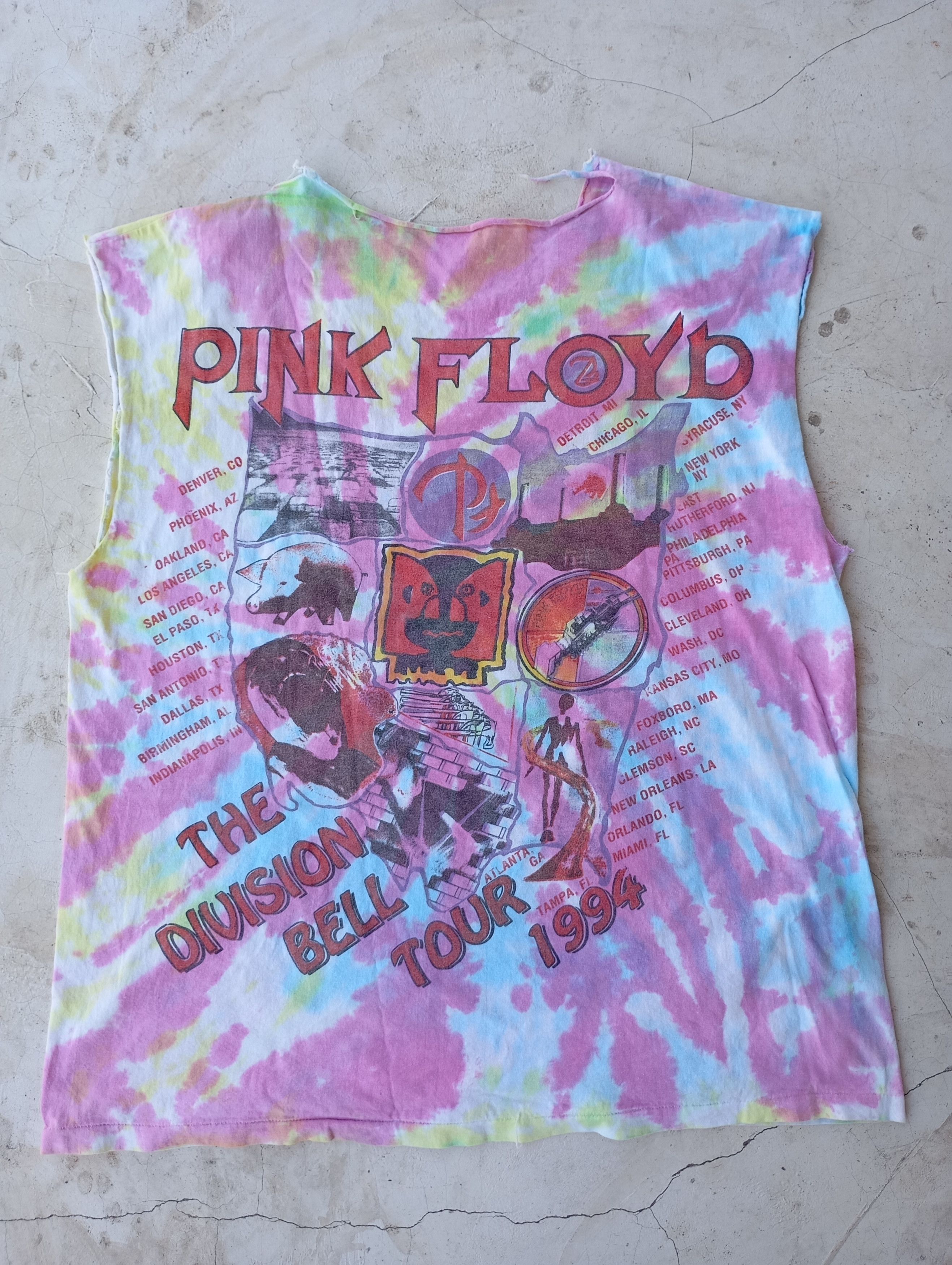 Band Tees × Vintage Vintage 1994 Pink Floyd t shirt Size US XL / EU 56 / 4 - 6 Thumbnail