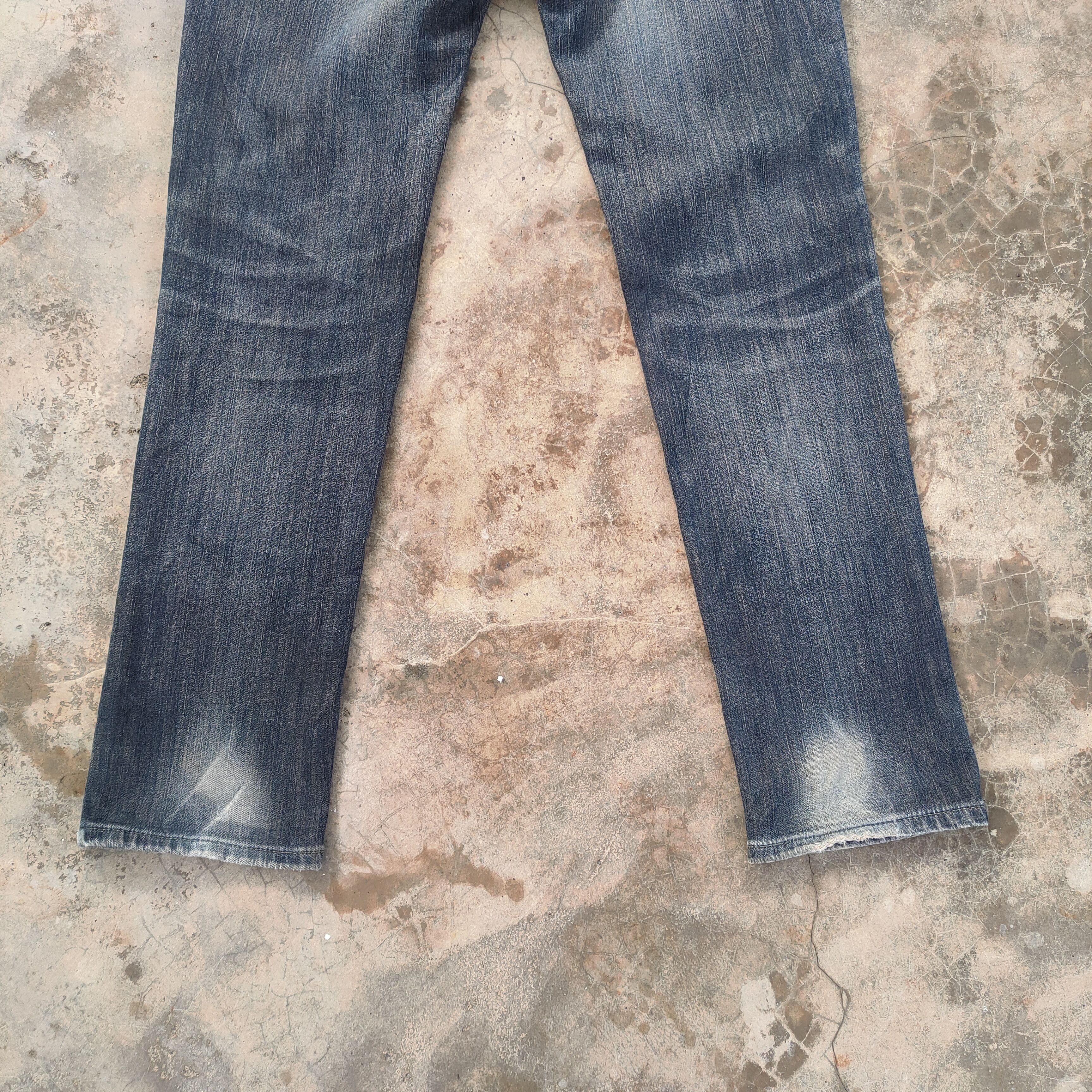 Edwin VINTAGE EDWIN FADED BLACK DISTRESSED JEANS PANTS Size US 29 - 9 Thumbnail