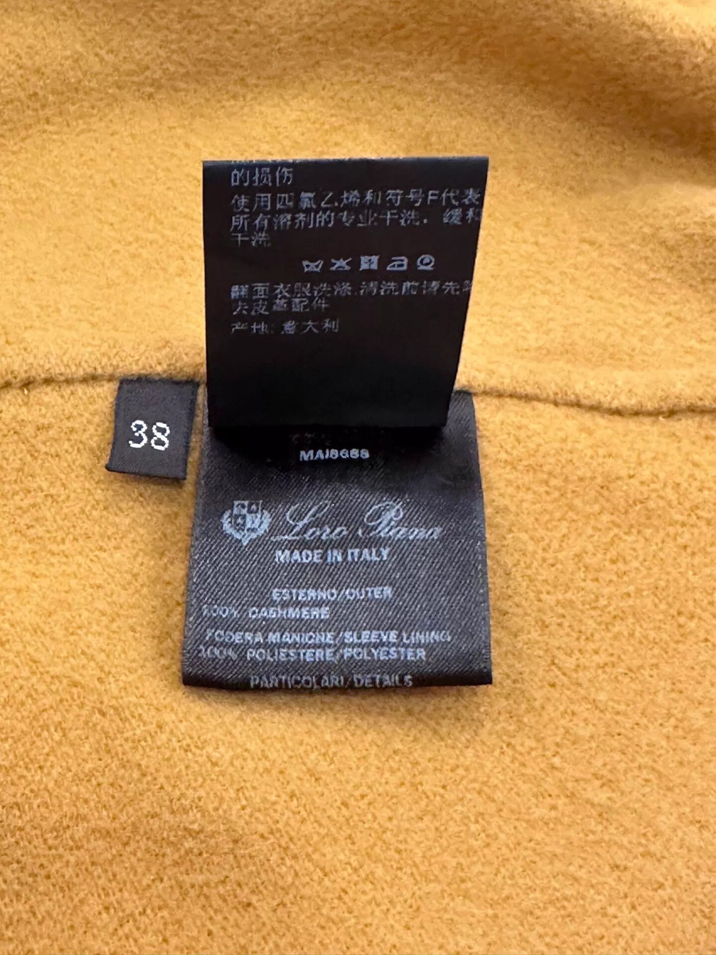 Loro Piana Loro Piana women's mustard yellow cashmere belted coat size 38 new Size XS / US 0-2 / IT 36-38 - 8 Thumbnail